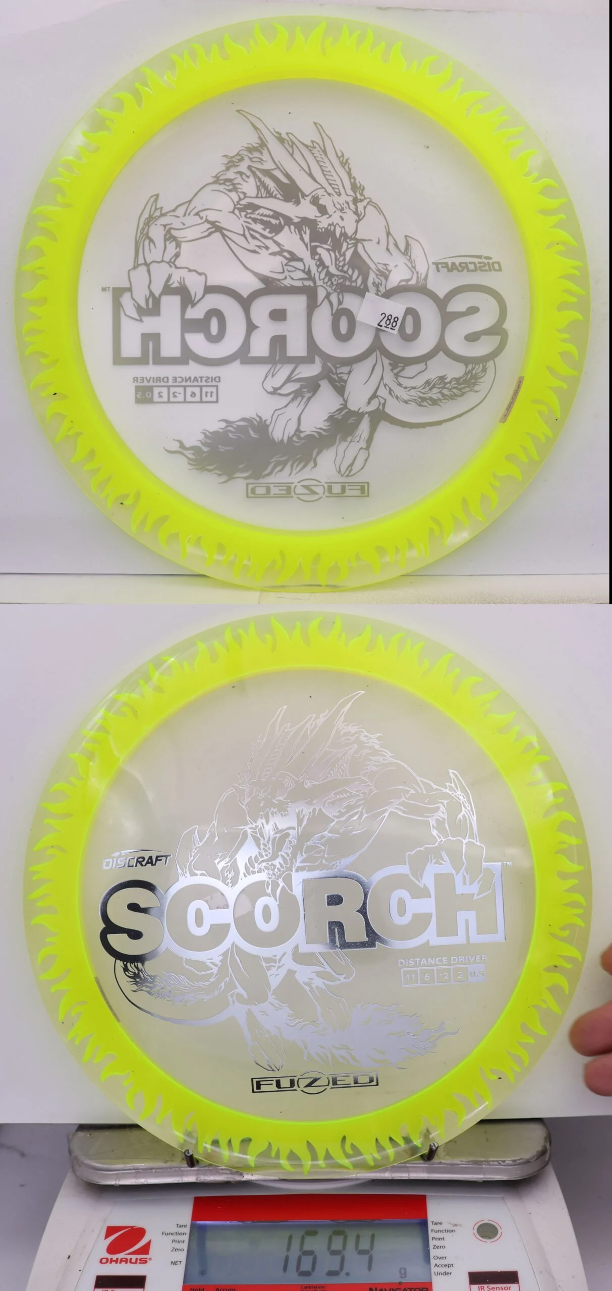 850282 FuZed Line Scorch - Flame - #288 NYellow-Clear, 169