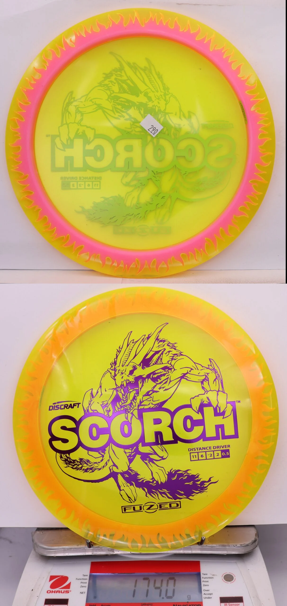 850284 FuZed Line Scorch - Flame - #290 Yellow-Pink, 174