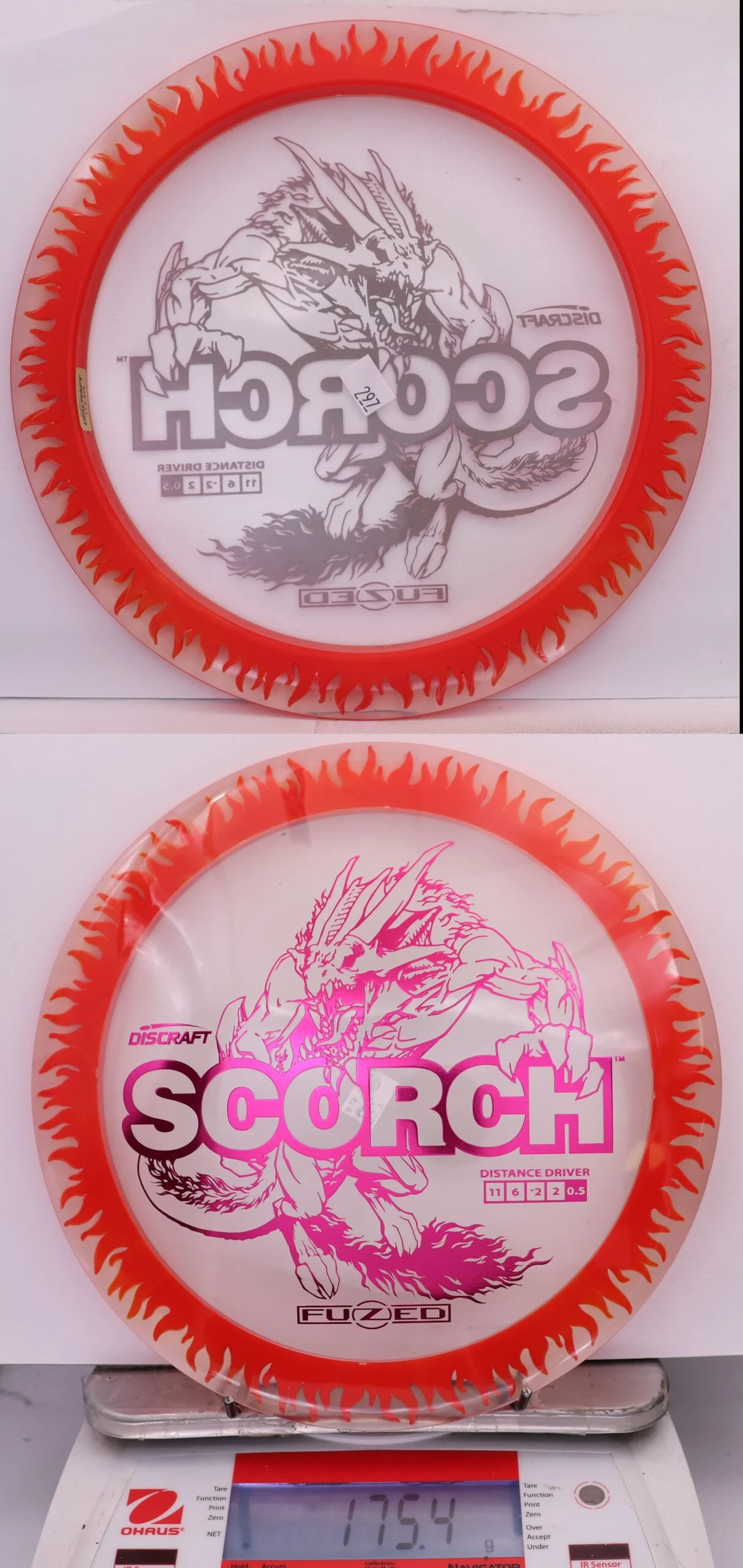 850305 FuZed Line Scorch - Flame - #297 Red-Clear, 175