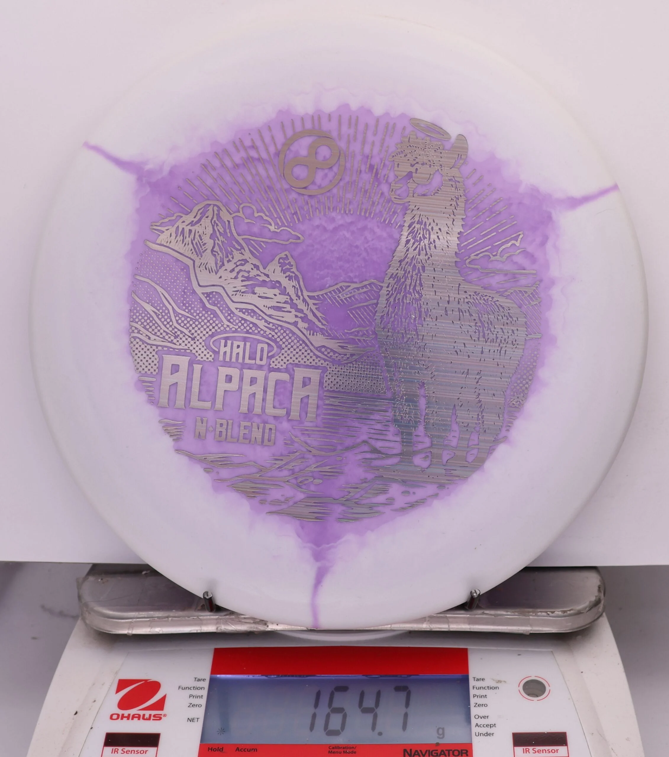 852708 Halo N-Blend Alpaca - #595 White-LtPurple, 165