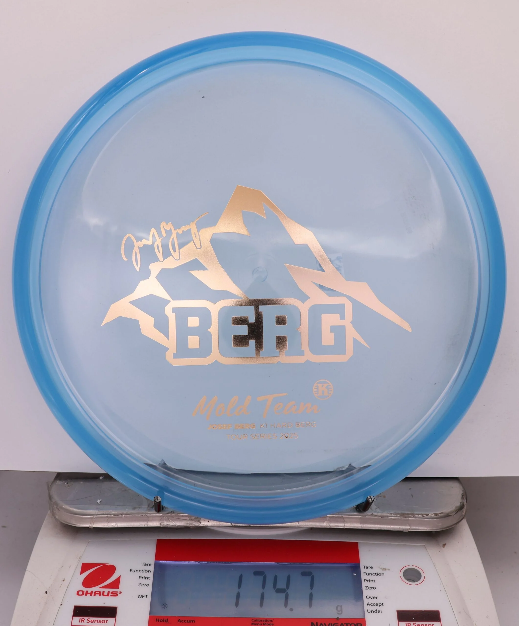 856225 K1 Hard Berg, Josef Berg Mold Team - #83 Clear Blue, 175