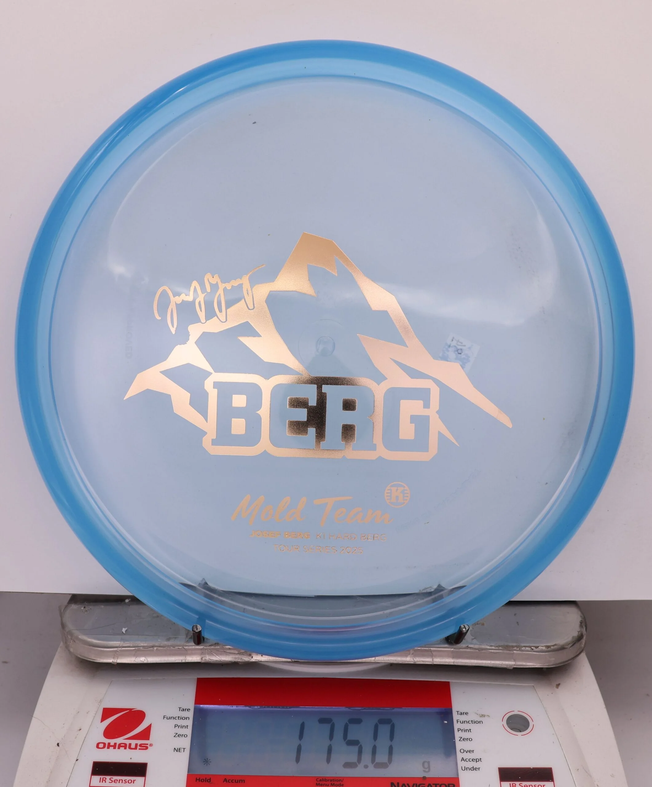 856226 K1 Hard Berg, Josef Berg Mold Team - #84 Clear Blue, 175