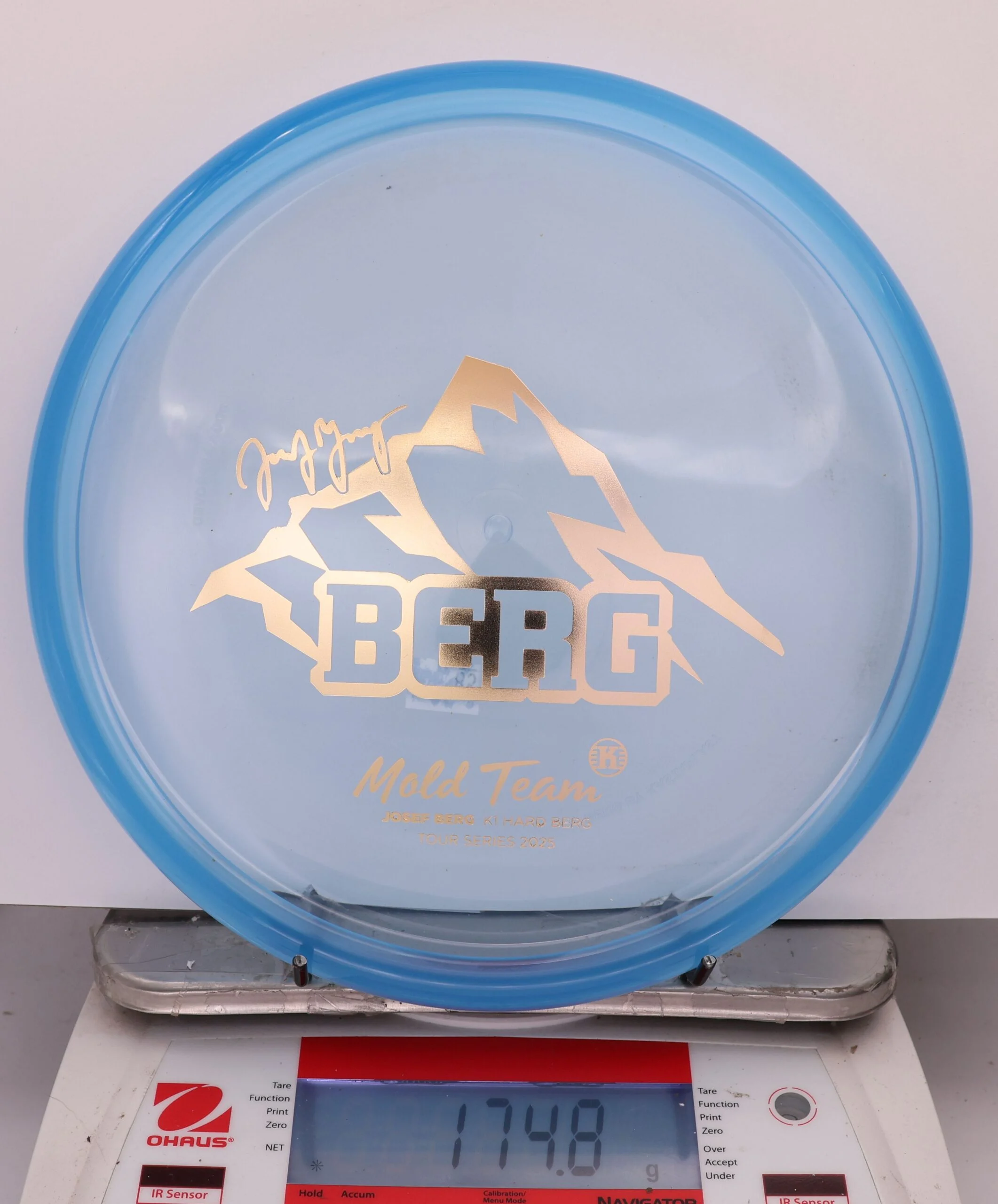 856227 K1 Hard Berg, Josef Berg Mold Team - #85 Clear Blue, 175