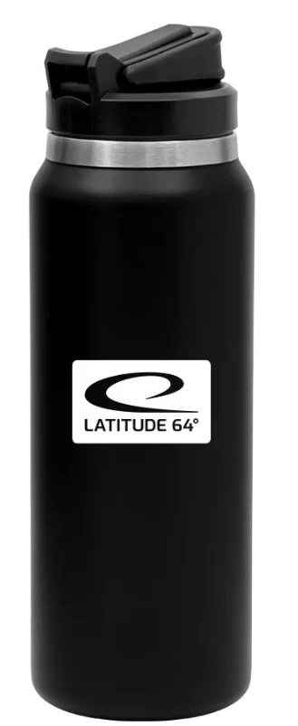 Latitude 64 32oz Stainless Steel Water Bottle w/ Straw - Image 3
