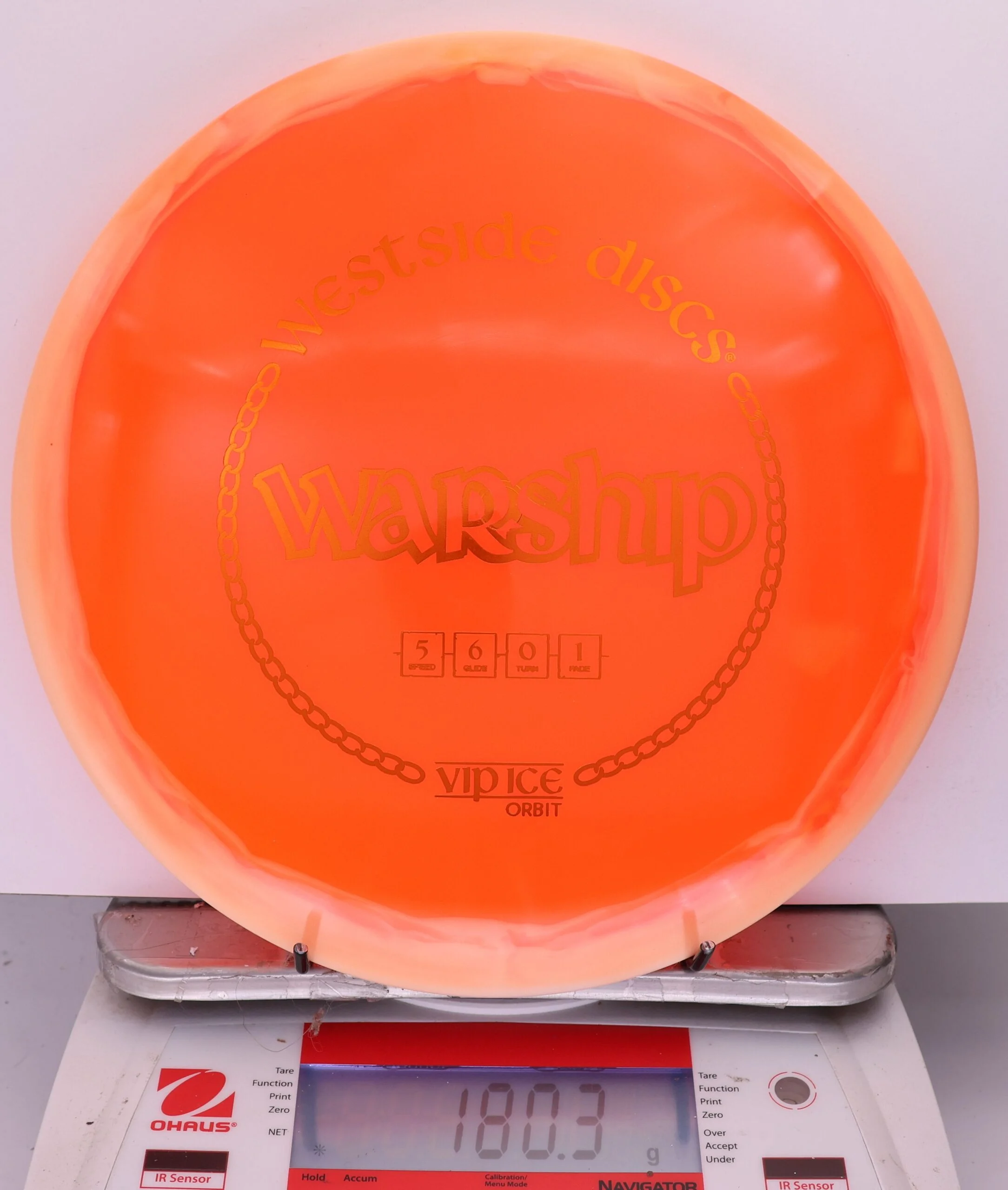 858306 VIP Ice Orbit Warship - #87 White-Orange, 180