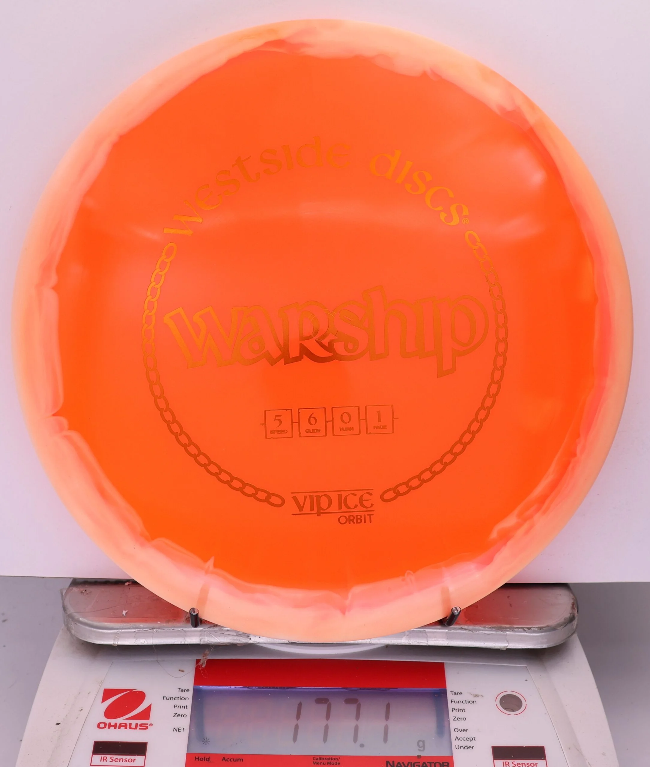 858311 VIP Ice Orbit Warship - #89 White-Orange, 177