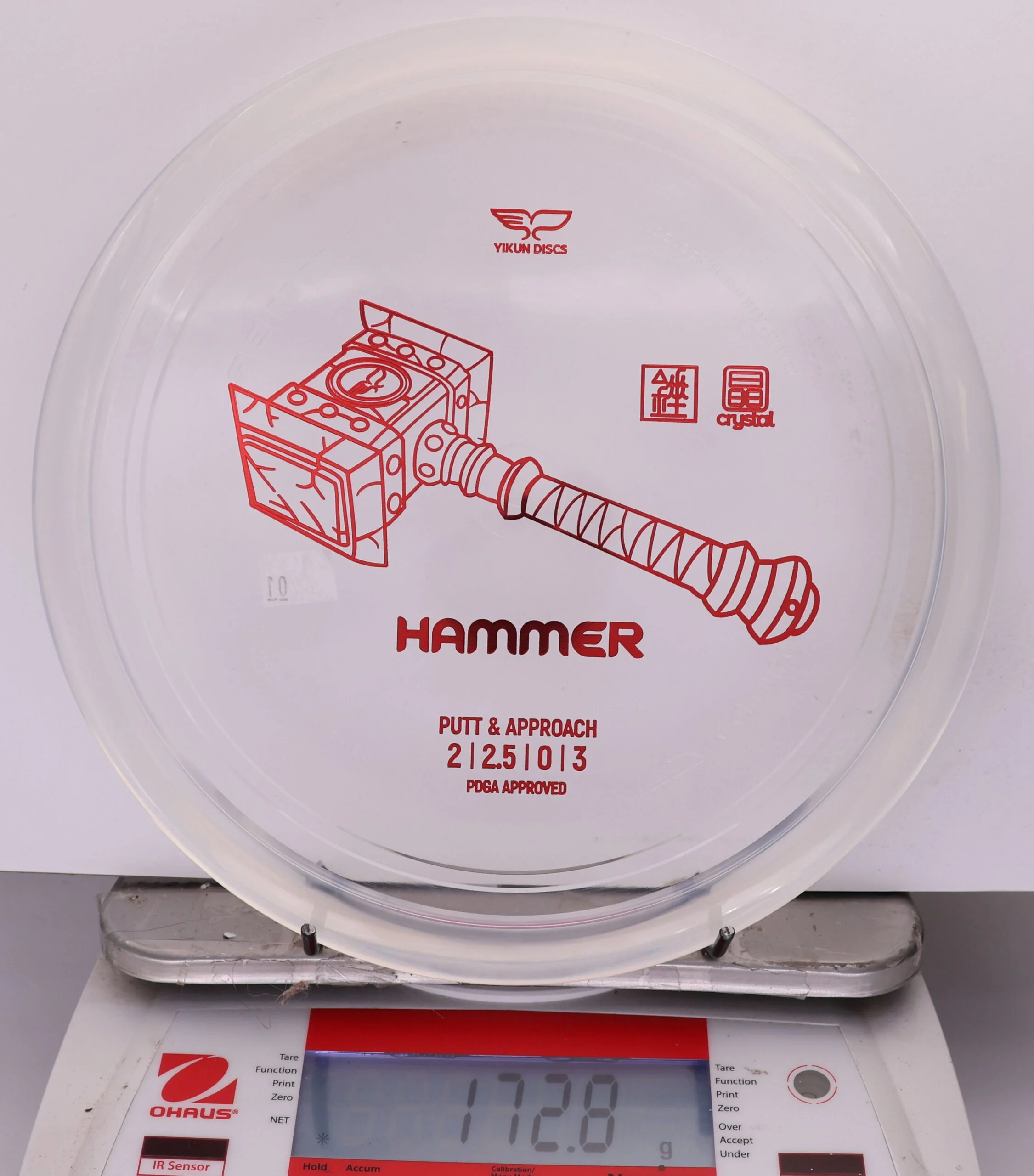 858939 Crystal Line Hammer - #01 Clear, 173