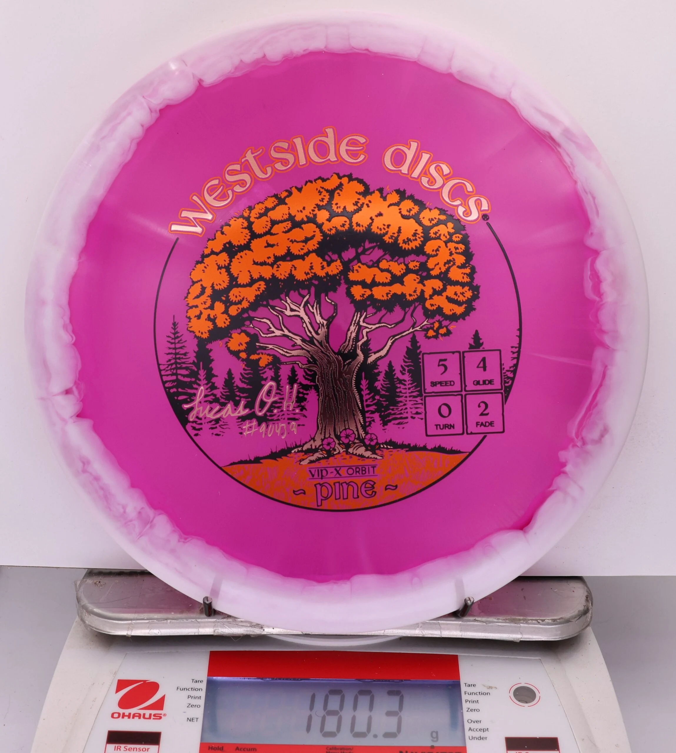 870836 VIP-X Orbit Pine, Lucas Oberholtzer 2026 Team Series - #04 White-Berry, 180