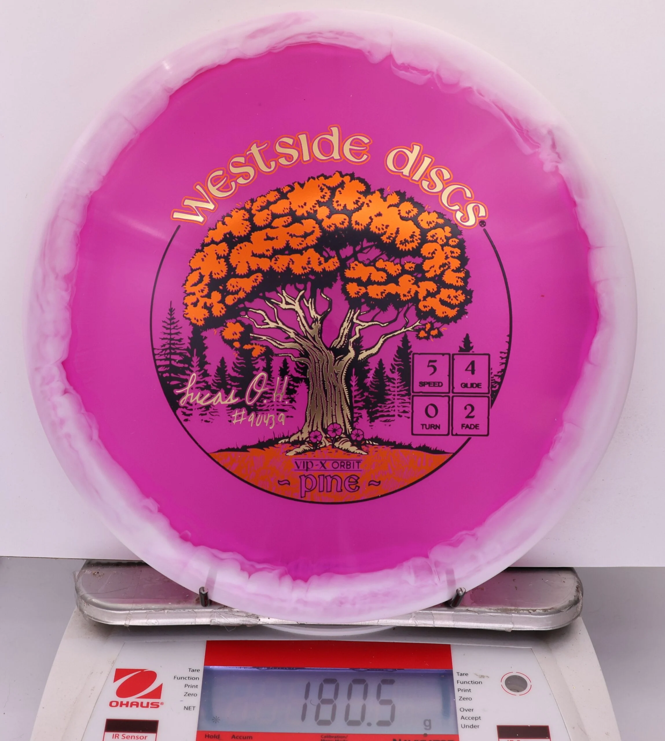 870837 VIP-X Orbit Pine, Lucas Oberholtzer 2026 Team Series - #05 White-Berry, 181