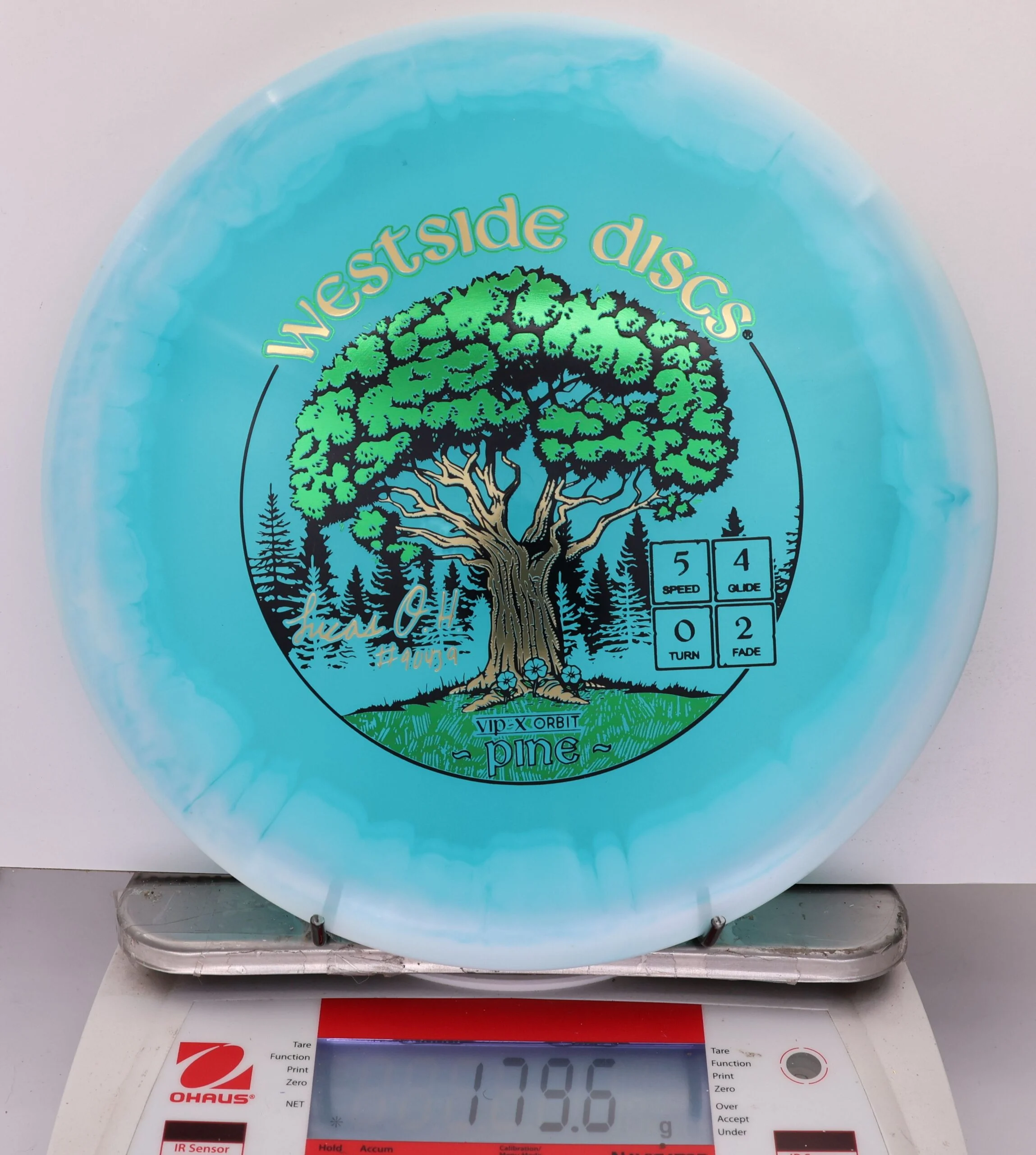 870839 VIP-X Orbit Pine, Lucas Oberholtzer 2026 Team Series - #07 White-Blue, 180