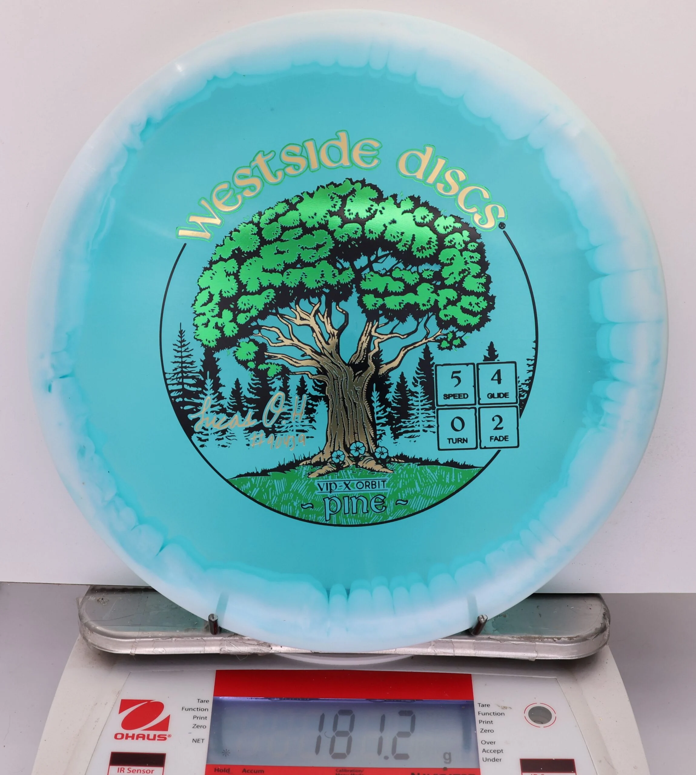 870854 VIP-X Orbit Pine, Lucas Oberholtzer 2026 Team Series - #08 White-Blue, 181