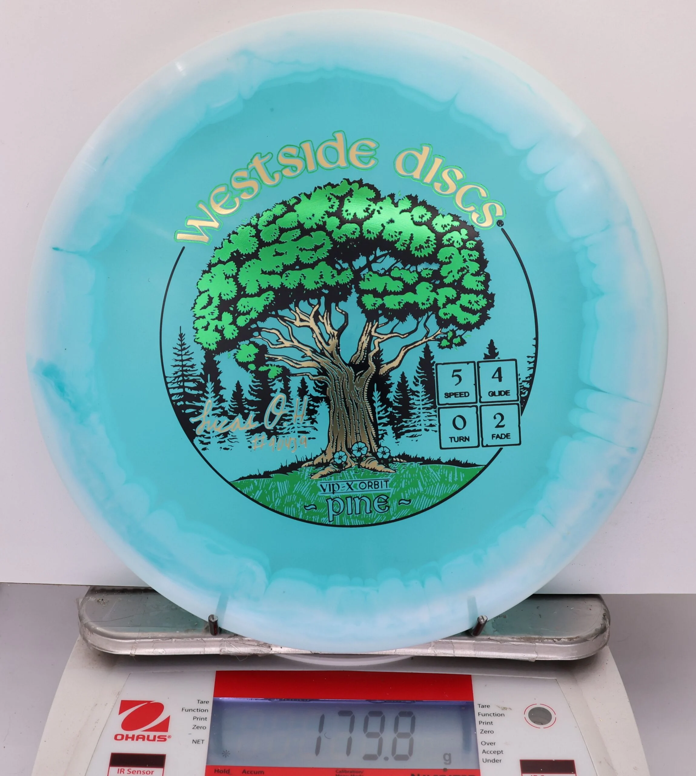 870855 VIP-X Orbit Pine, Lucas Oberholtzer 2026 Team Series - #09 White-Blue, 180