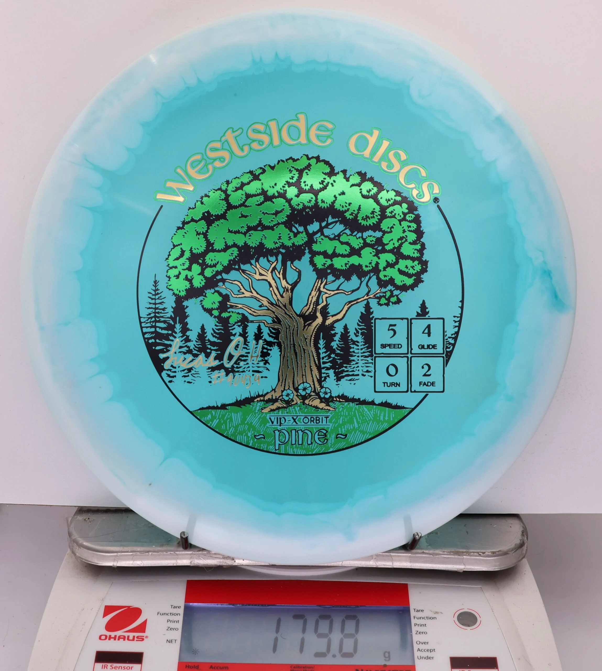 870856 VIP-X Orbit Pine, Lucas Oberholtzer 2026 Team Series - #10 White-Blue, 180