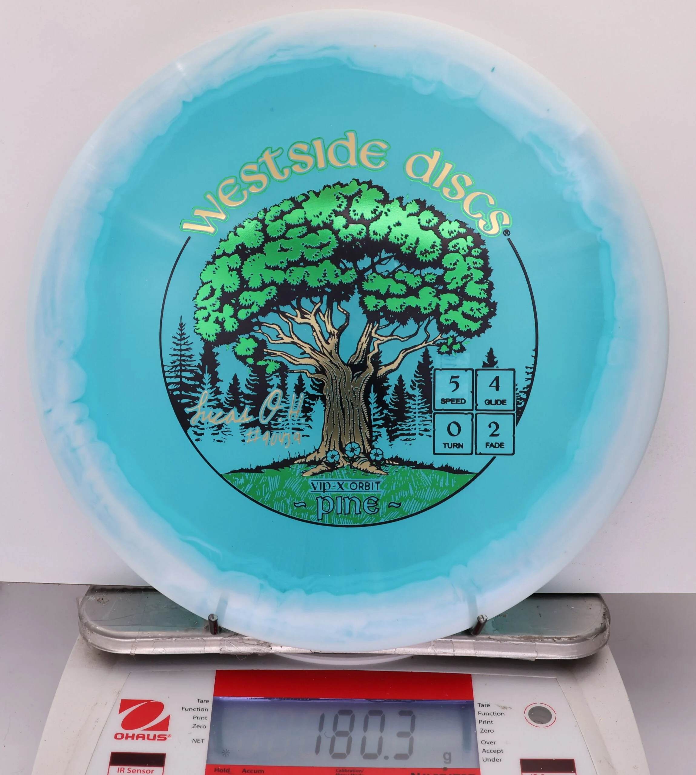 870857 VIP-X Orbit Pine, Lucas Oberholtzer 2026 Team Series - #11 White-Blue, 180