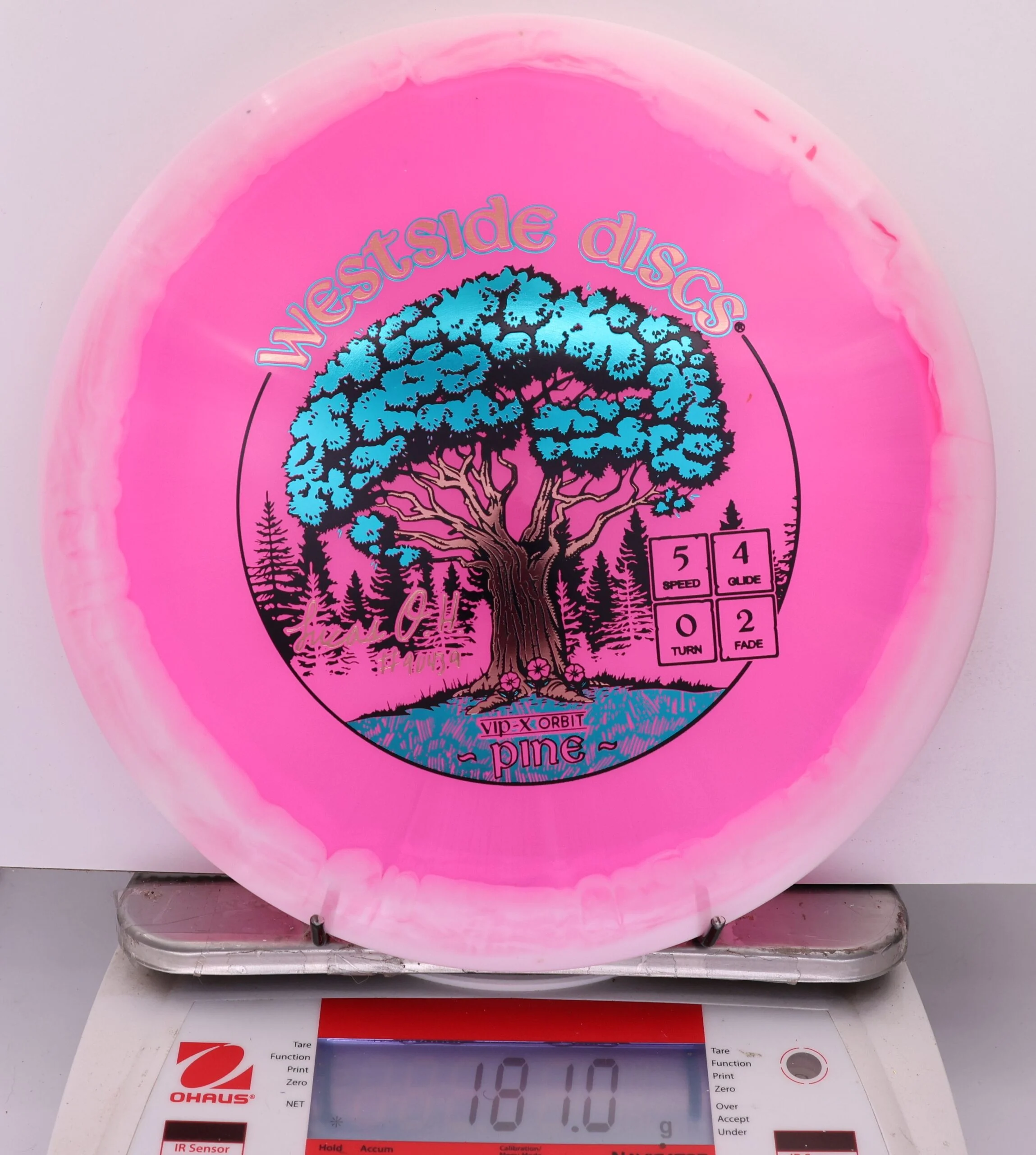 870858 VIP-X Orbit Pine, Lucas Oberholtzer 2026 Team Series - #12 White-Pink, 181