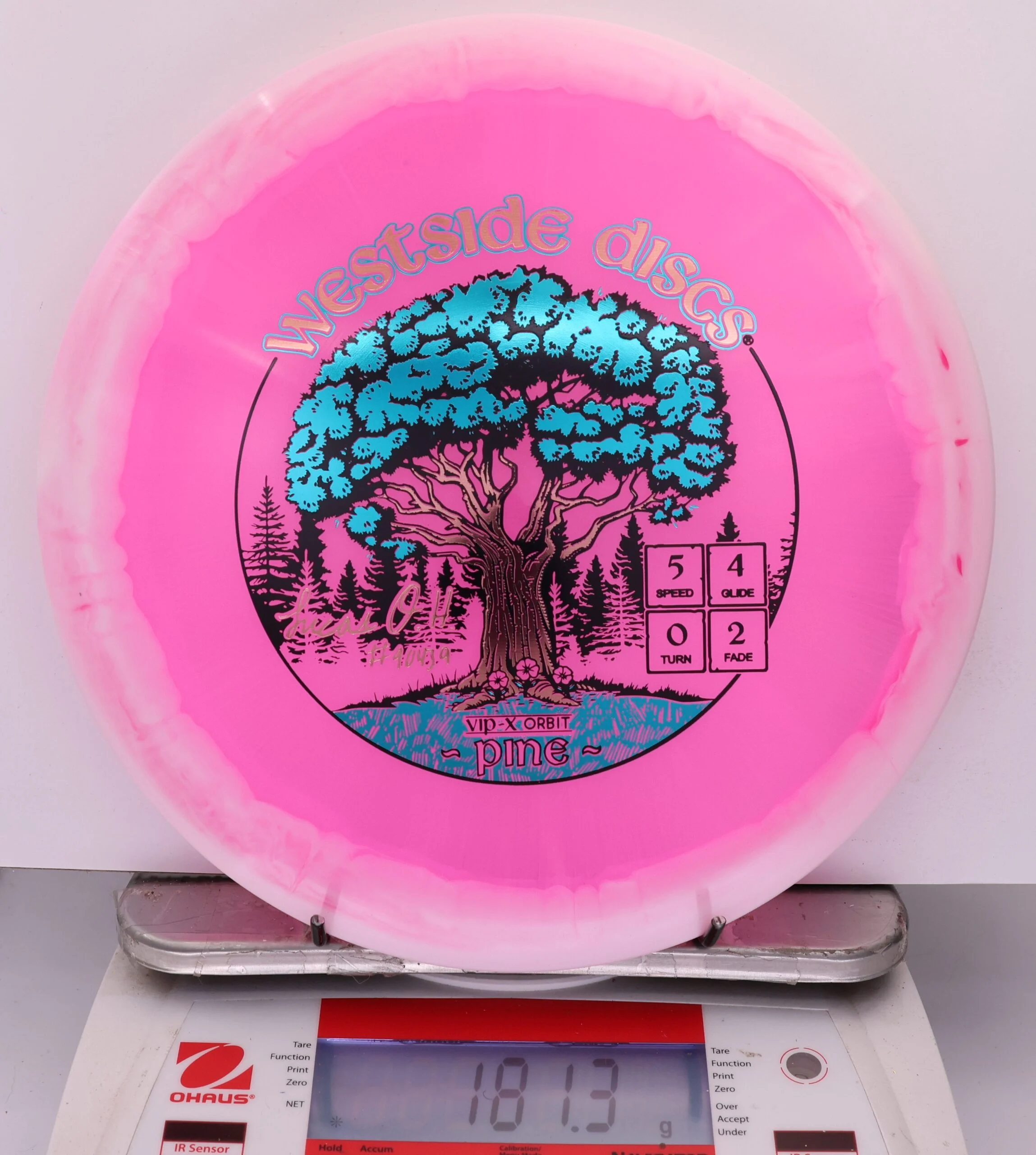 870873 VIP-X Orbit Pine, Lucas Oberholtzer 2026 Team Series - #13 White-Pink, 181