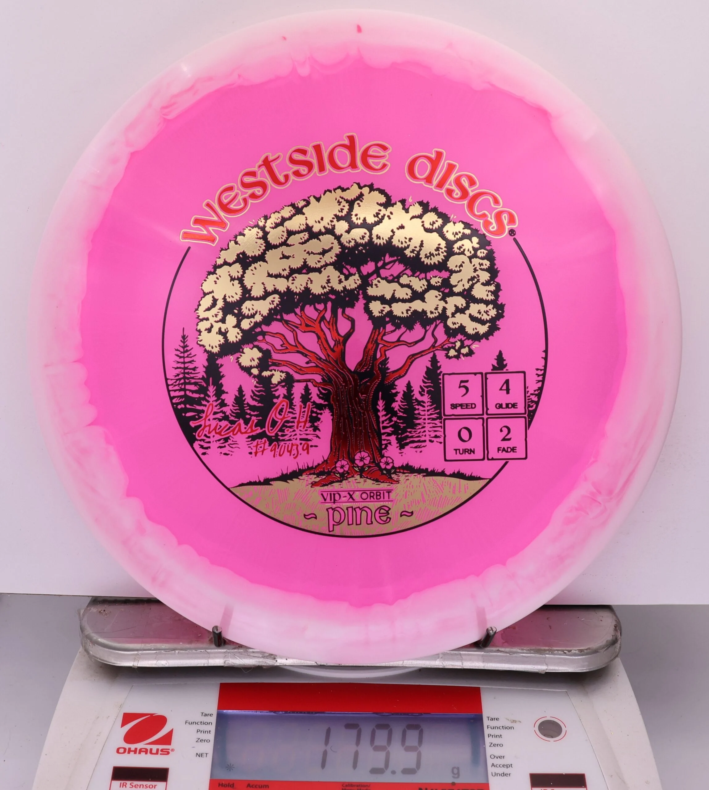 870875 VIP-X Orbit Pine, Lucas Oberholtzer 2026 Team Series - #15 White-Pink, 180