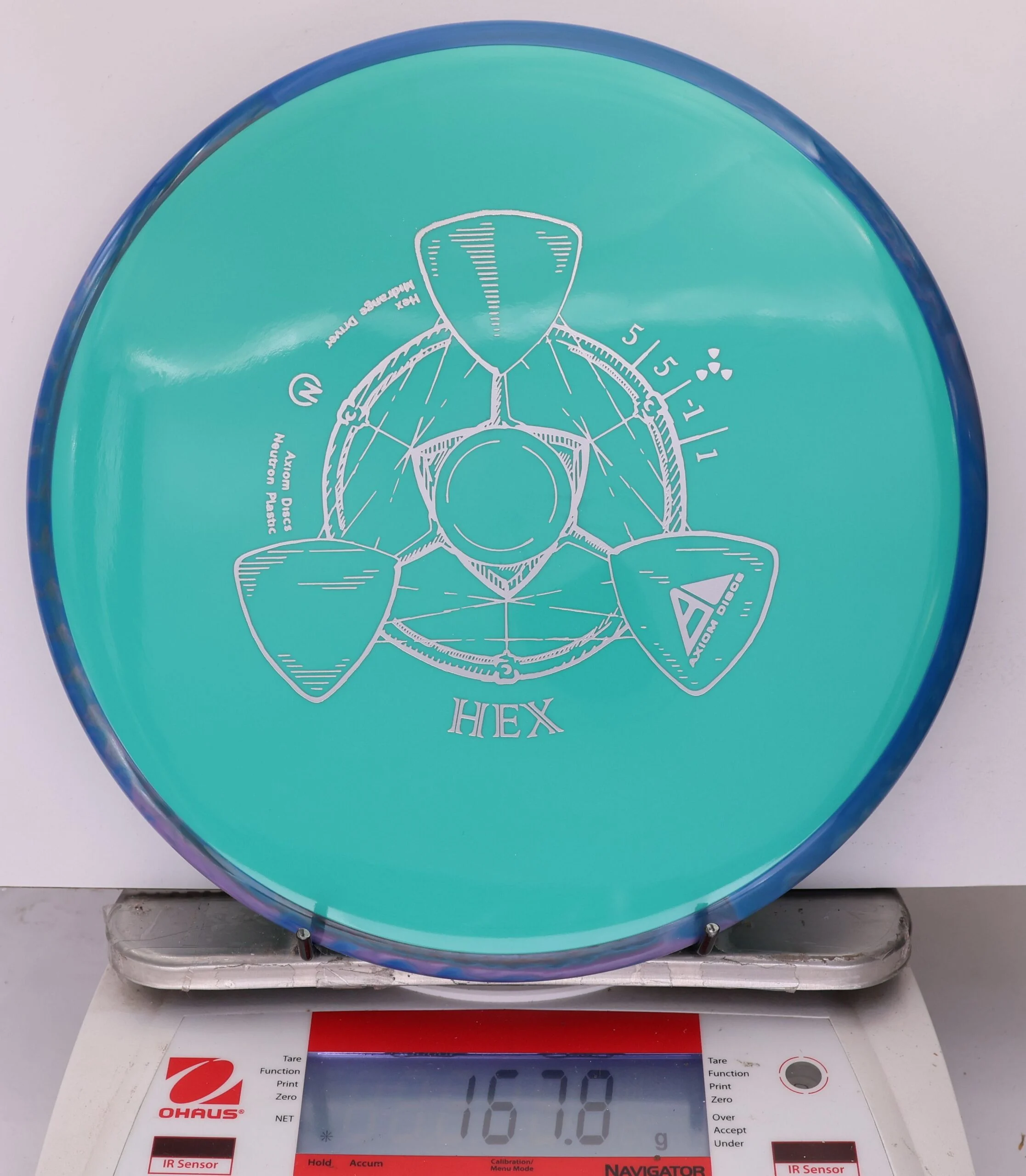 881530 Neutron Hex - #455 Blue-Teal, 168