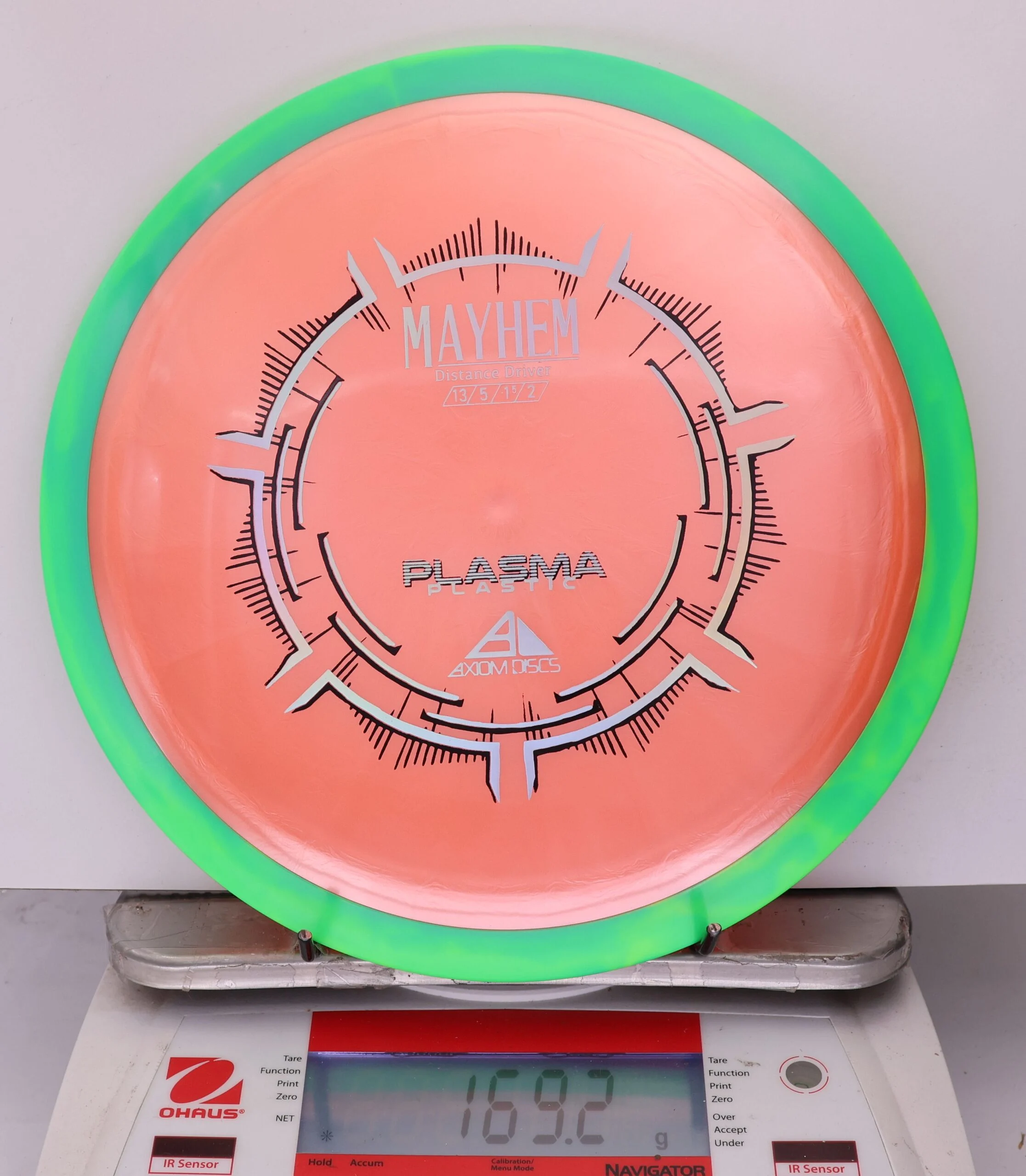 881816 Plasma Mayhem - #458 Green-Peach, 169
