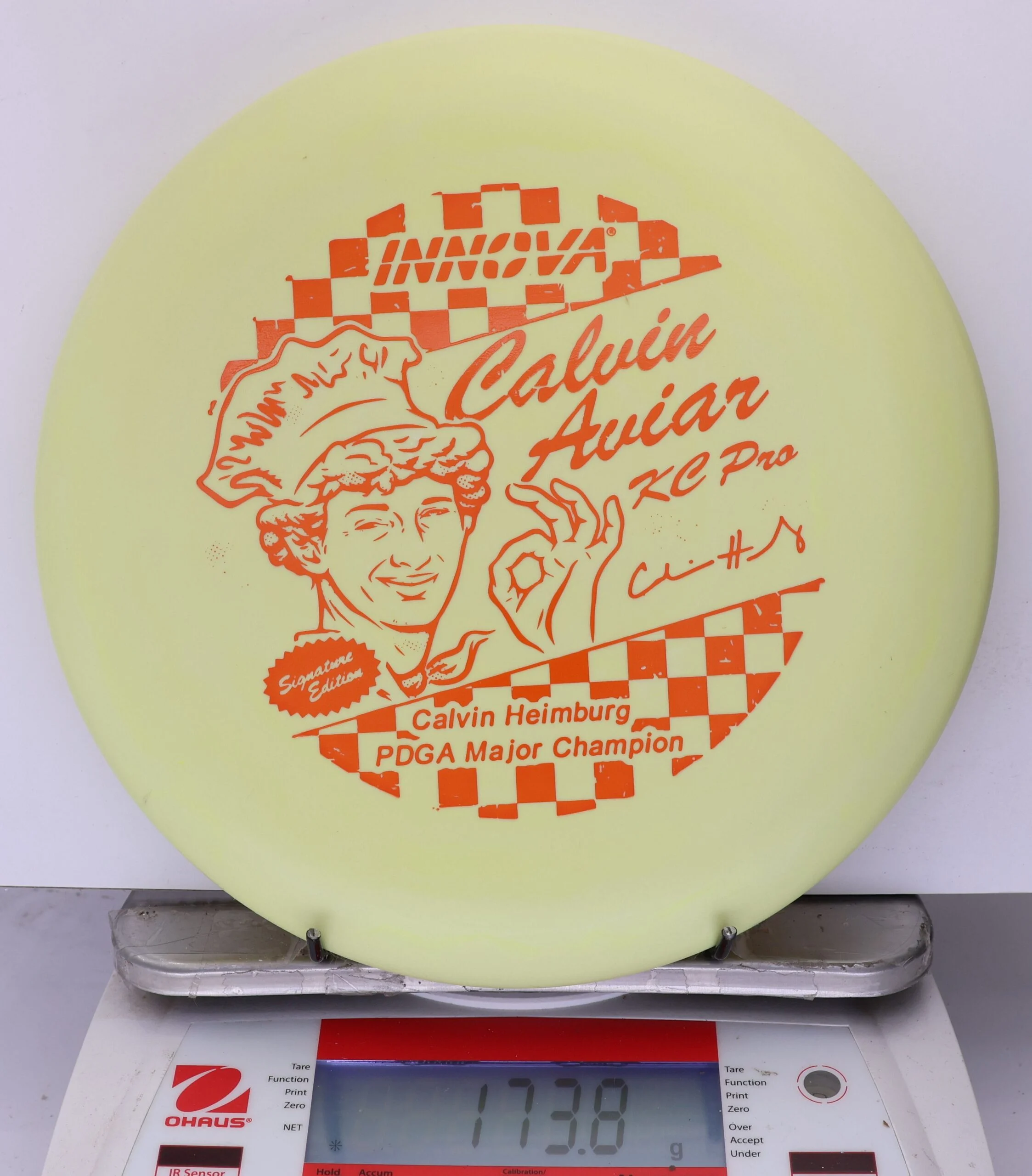 885513 KC Pro Aviar, Calvin Heimburg Character - Signature Edition - #46 Yellow, 174