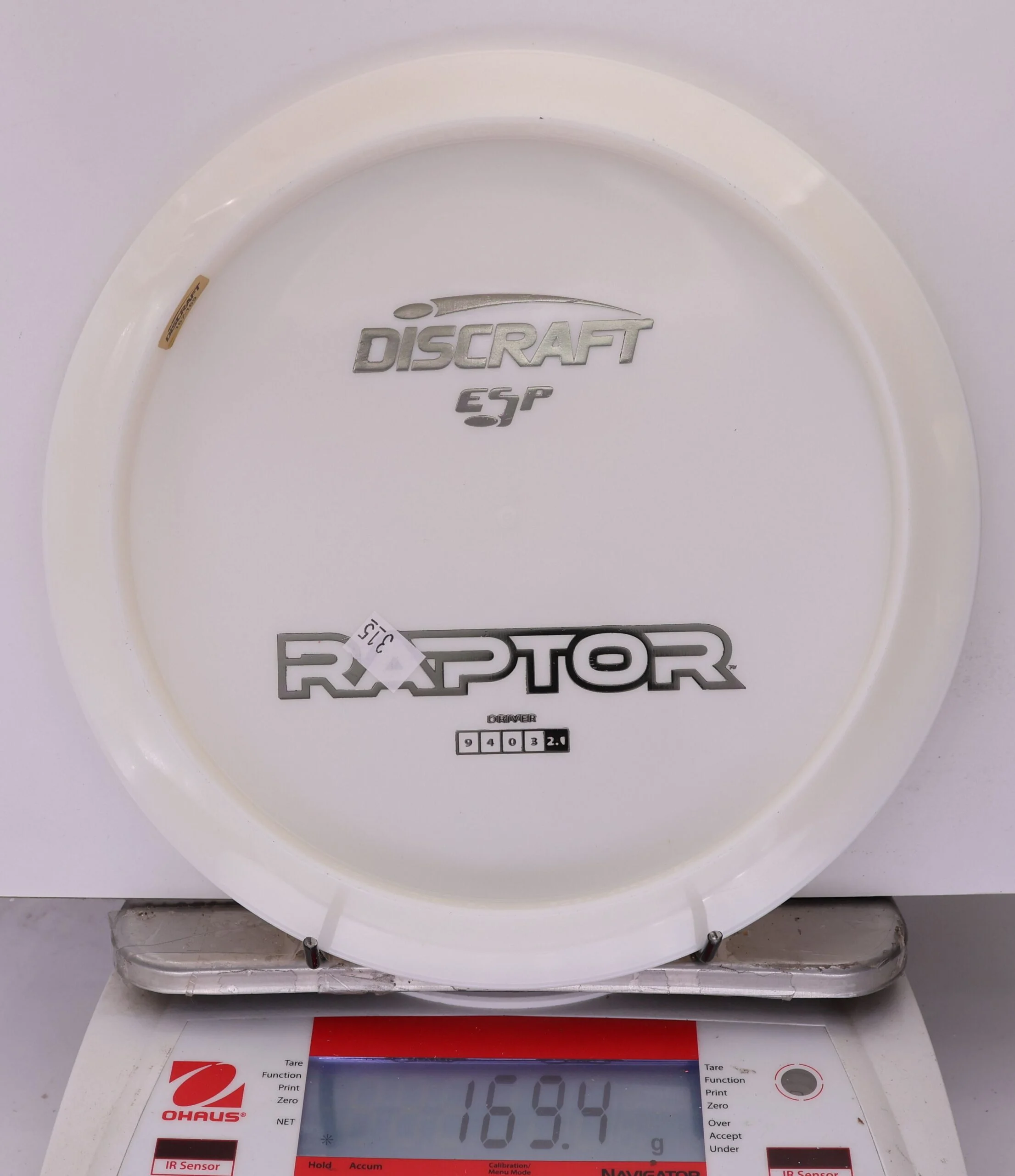886746 ESP Raptor, Bottom Stamp - #315 White, 169