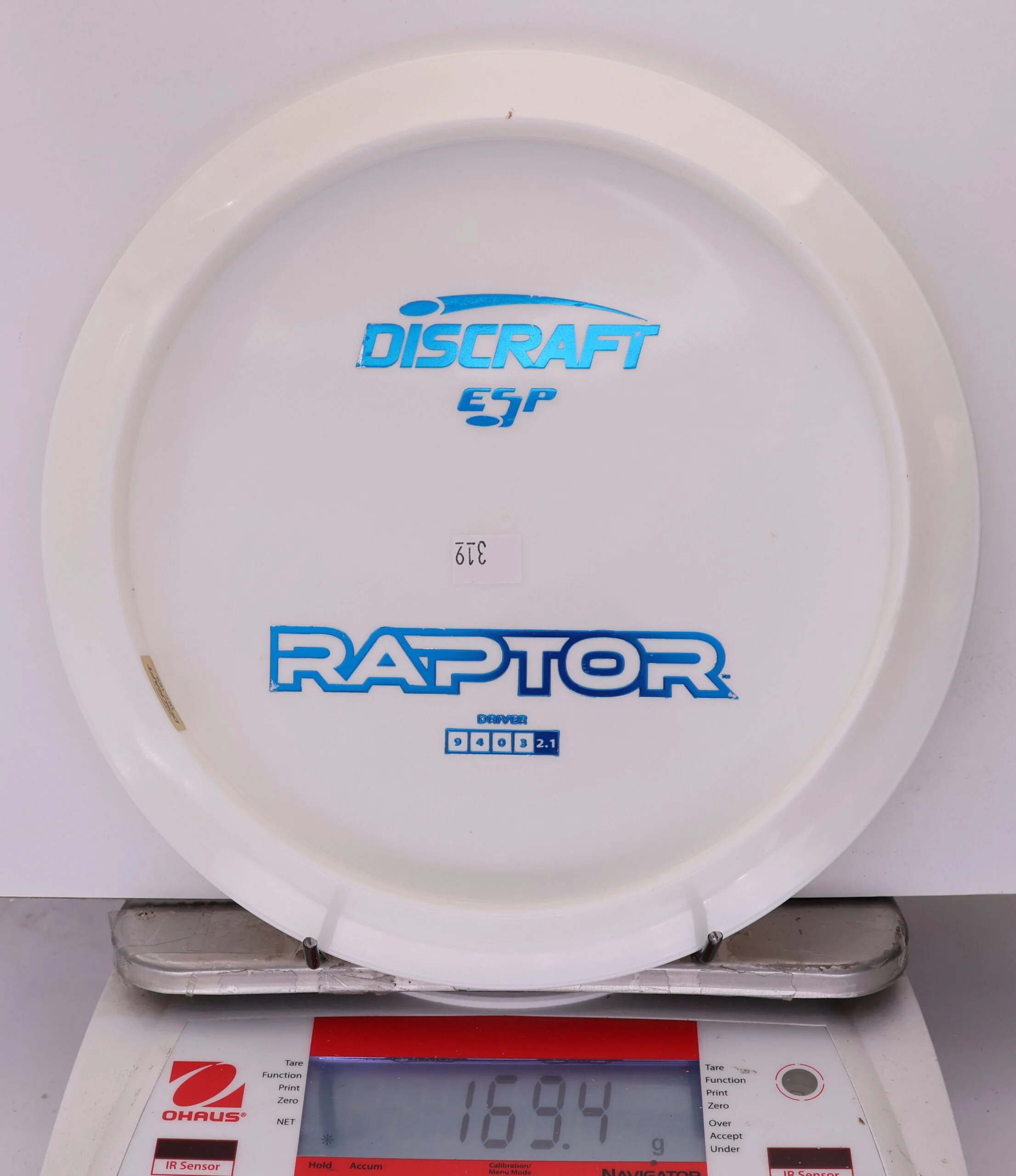 886750 ESP Raptor, Bottom Stamp - #319 White, 169