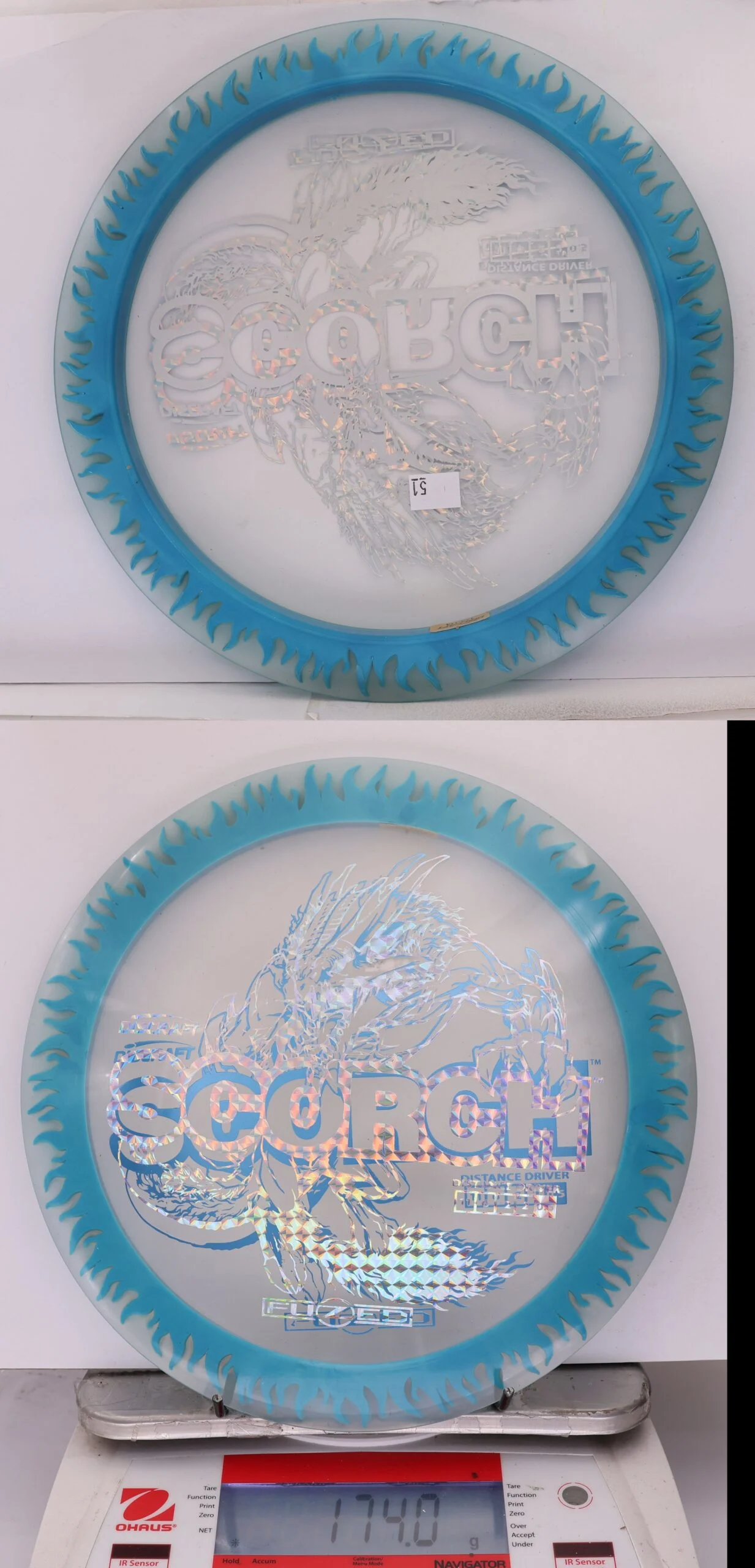 889942 X-Out FuZed Line Scorch - Flames - #51 Clear-Blue, 174