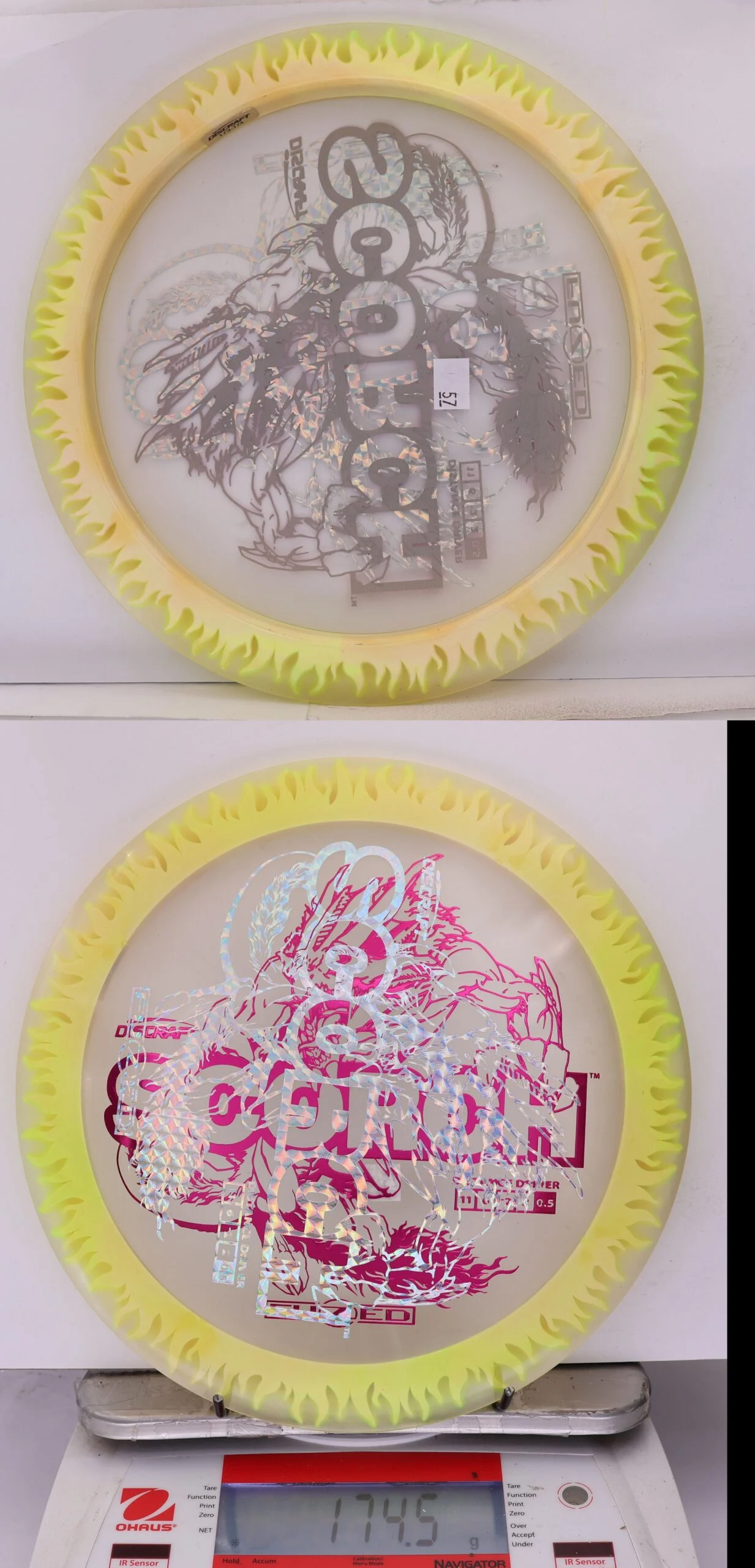 889961 X-Out FuZed Line Scorch - Flames - #57 Clear-Yellow, 175