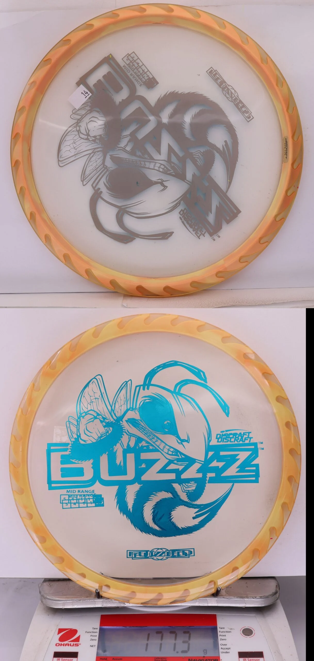 890070 X-Out Fuzed Line Buzzz - Buzzzsaw - #14 Clear-Orange, 177