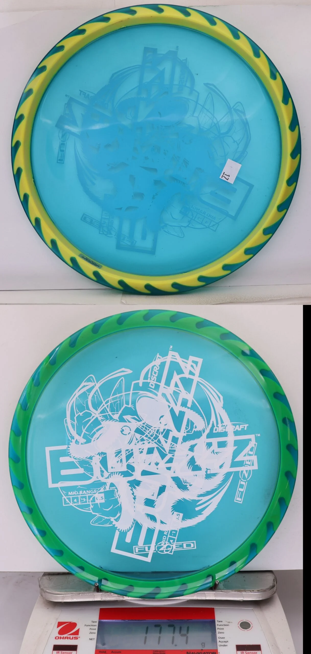 890093 X-Out Fuzed Line Buzzz - Buzzzsaw - #17 Blue-Yellow, 177