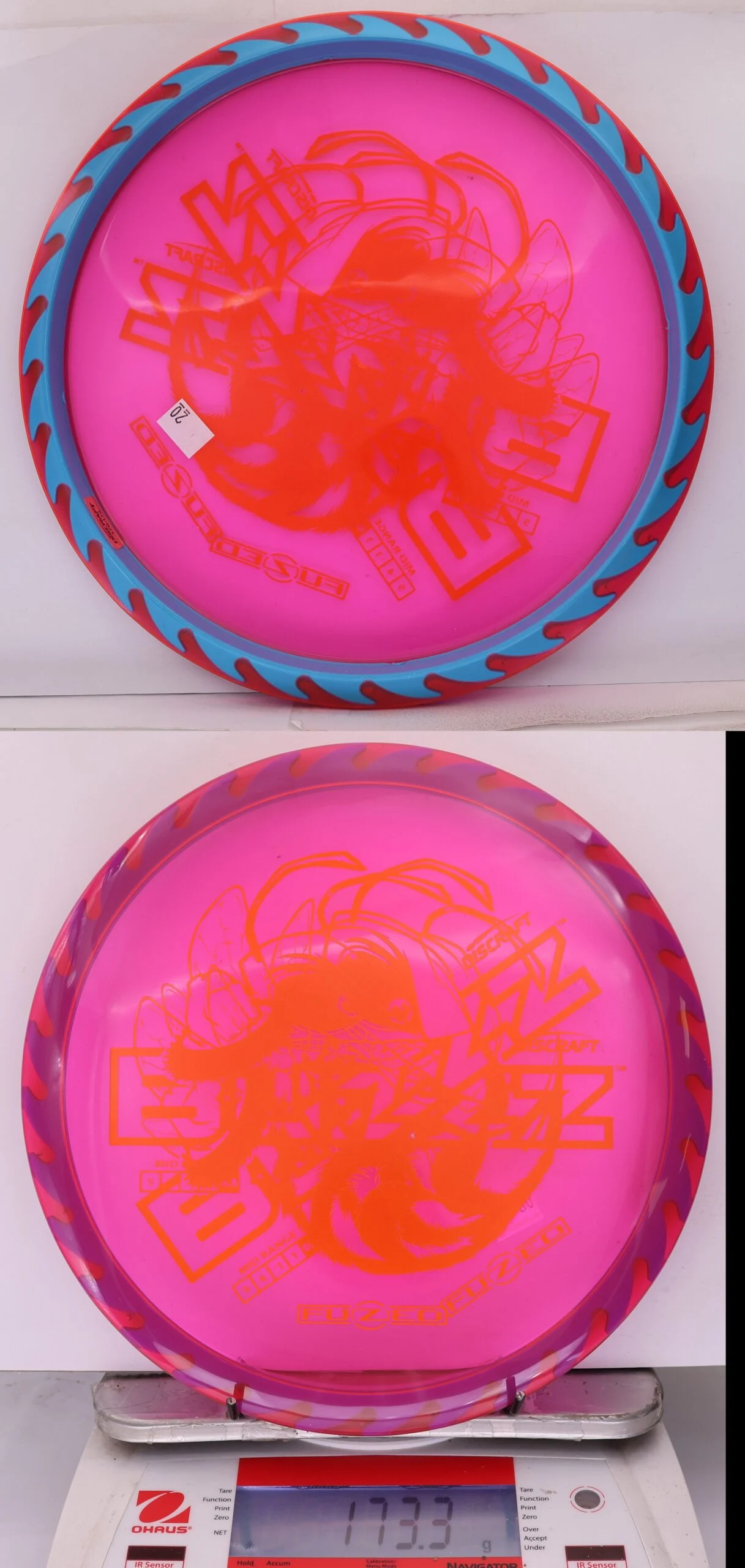 890096 X-Out Fuzed Line Buzzz - Buzzzsaw - #20 Magenta-Blue, 173