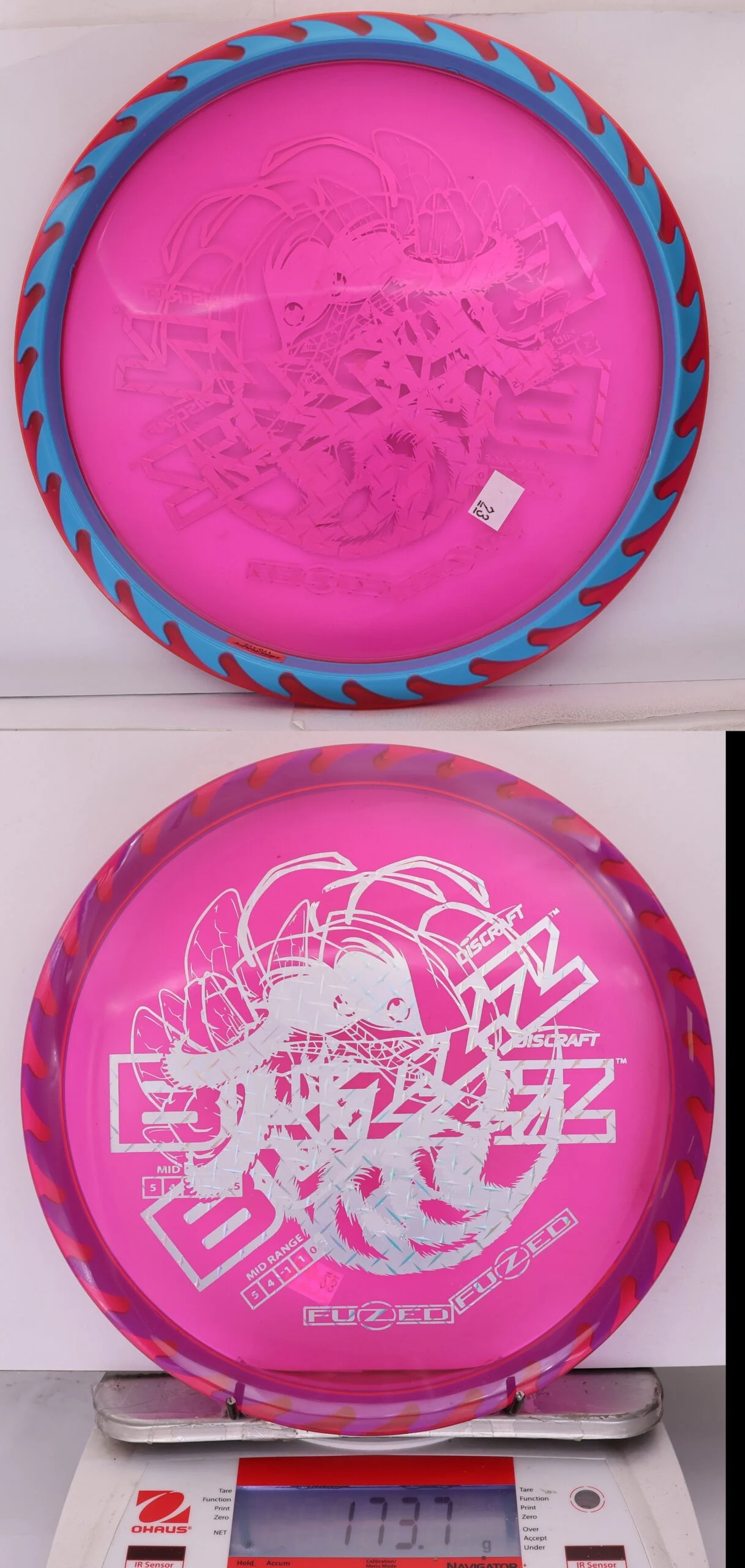 890119 X-Out Fuzed Line Buzzz - Buzzzsaw - #23 Magenta-Blue, 174