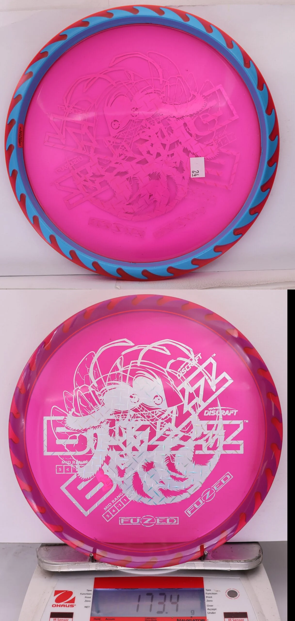 890120 X-Out Fuzed Line Buzzz - Buzzzsaw - #24 Magenta-Blue, 173