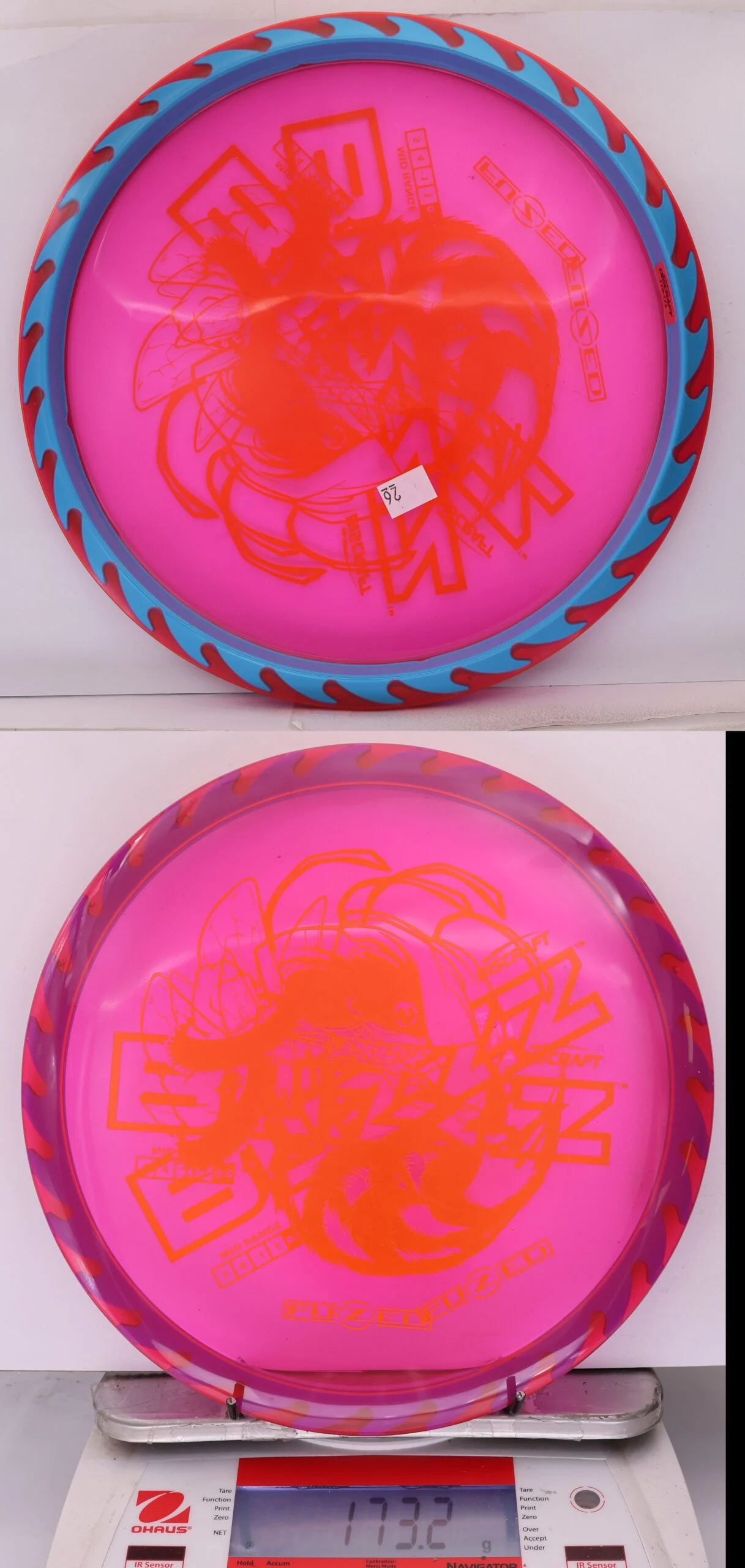 890122 X-Out Fuzed Line Buzzz - Buzzzsaw - #26 Magenta-Blue, 173