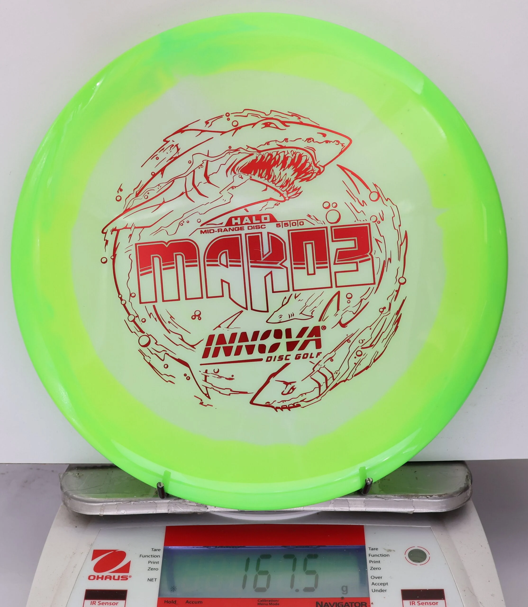 890643 Halo Star Mako3 - #775 Green-White, 168