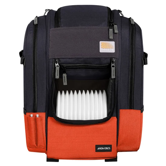 897106 Axiom Voyager Slim Backpack 2025 - DarkGray Orange, 16-18 Discs