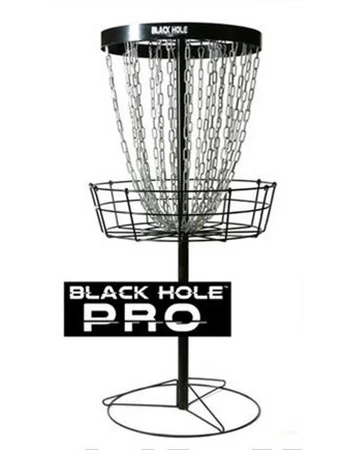 897654 MVP Black Hole Pro Disc Golf Basket + Transit - Black, + Transit