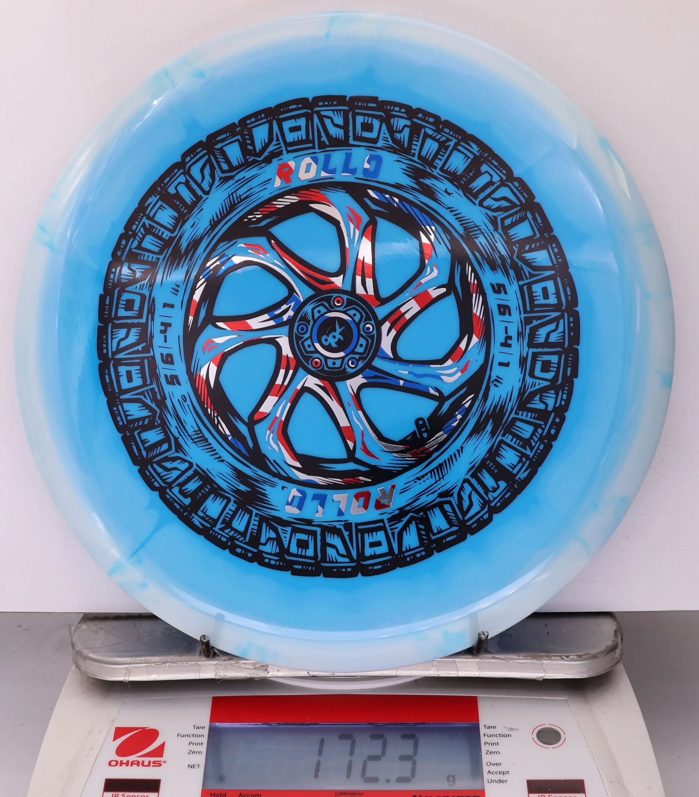 911065 Halo Star Rollo, Spare Tire - #09 White-Blue, 172