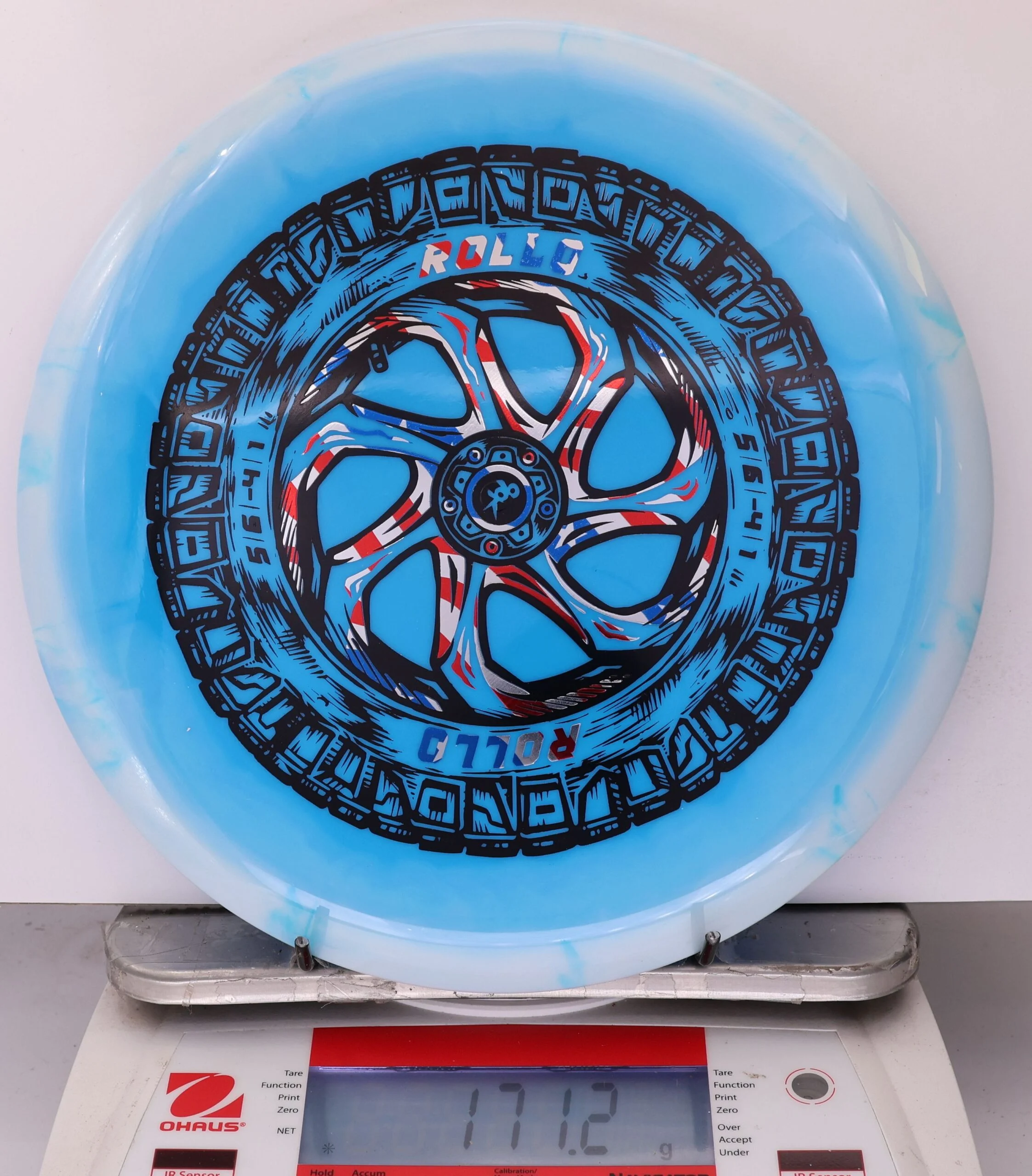 911066 Halo Star Rollo, Spare Tire - #10 White-Blue, 171