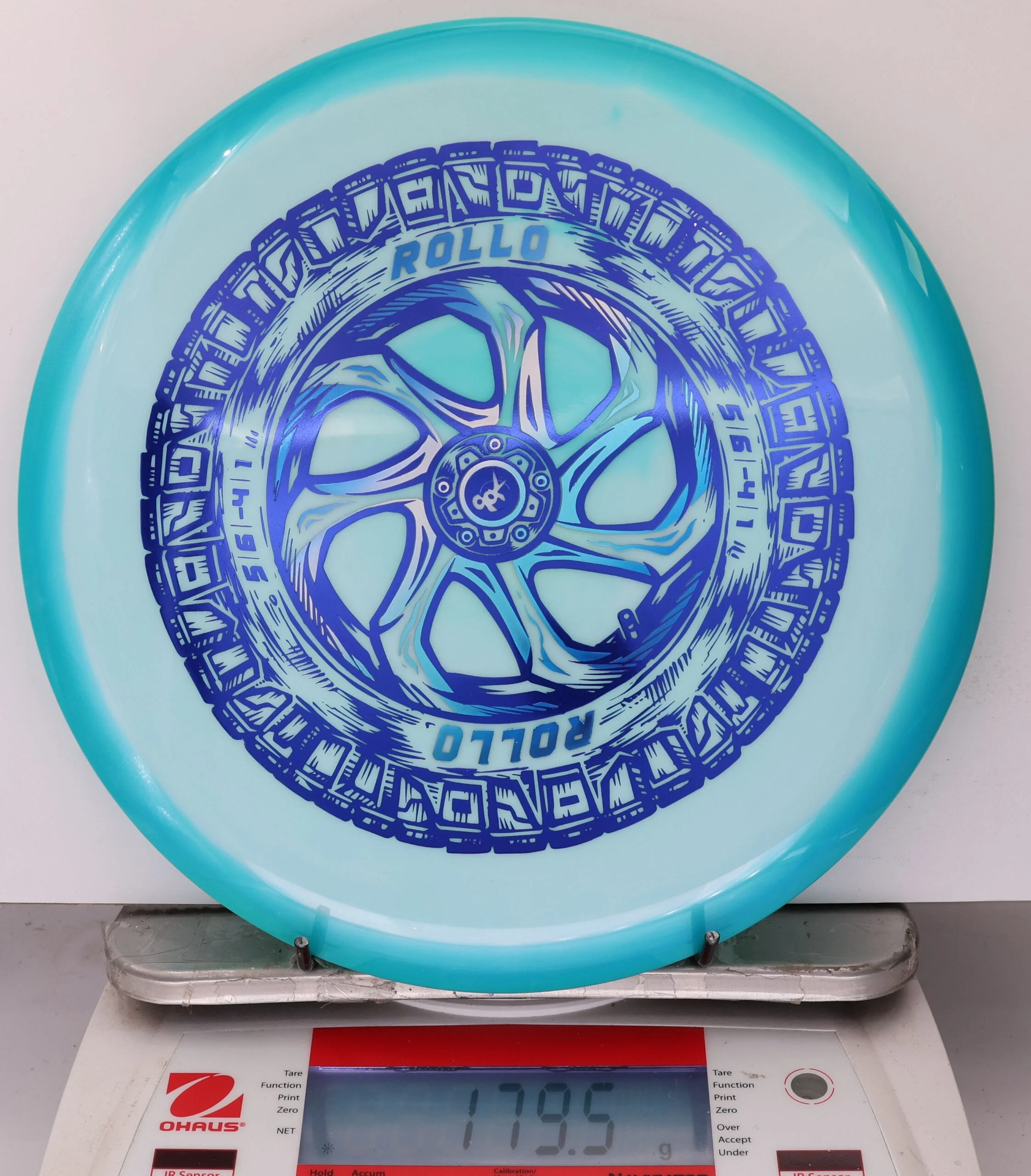 911067 Halo Star Rollo, Spare Tire - #11 Teal-White, 180