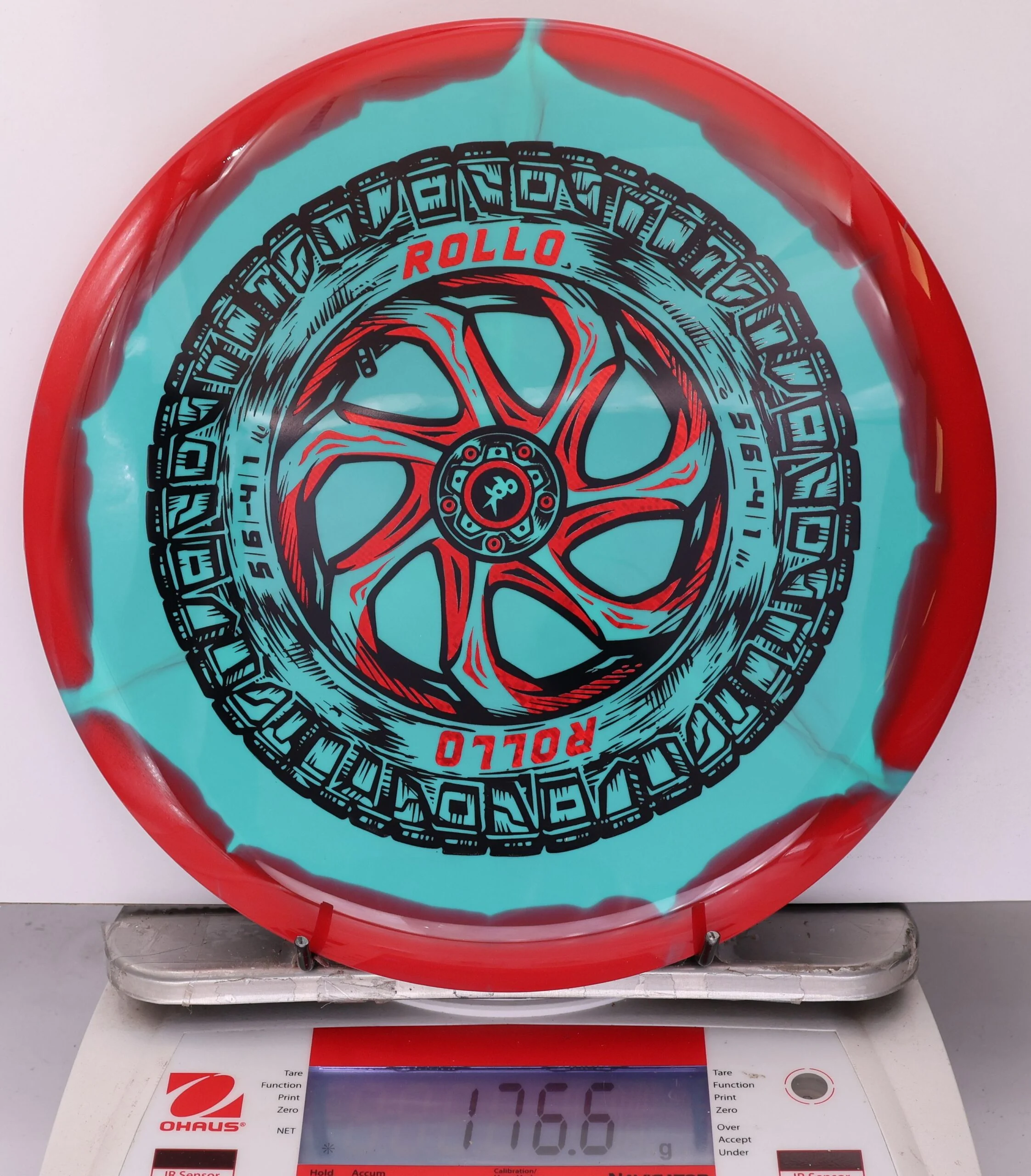 911102 Halo Star Rollo, Spare Tire - #12 Red-Teal, 177