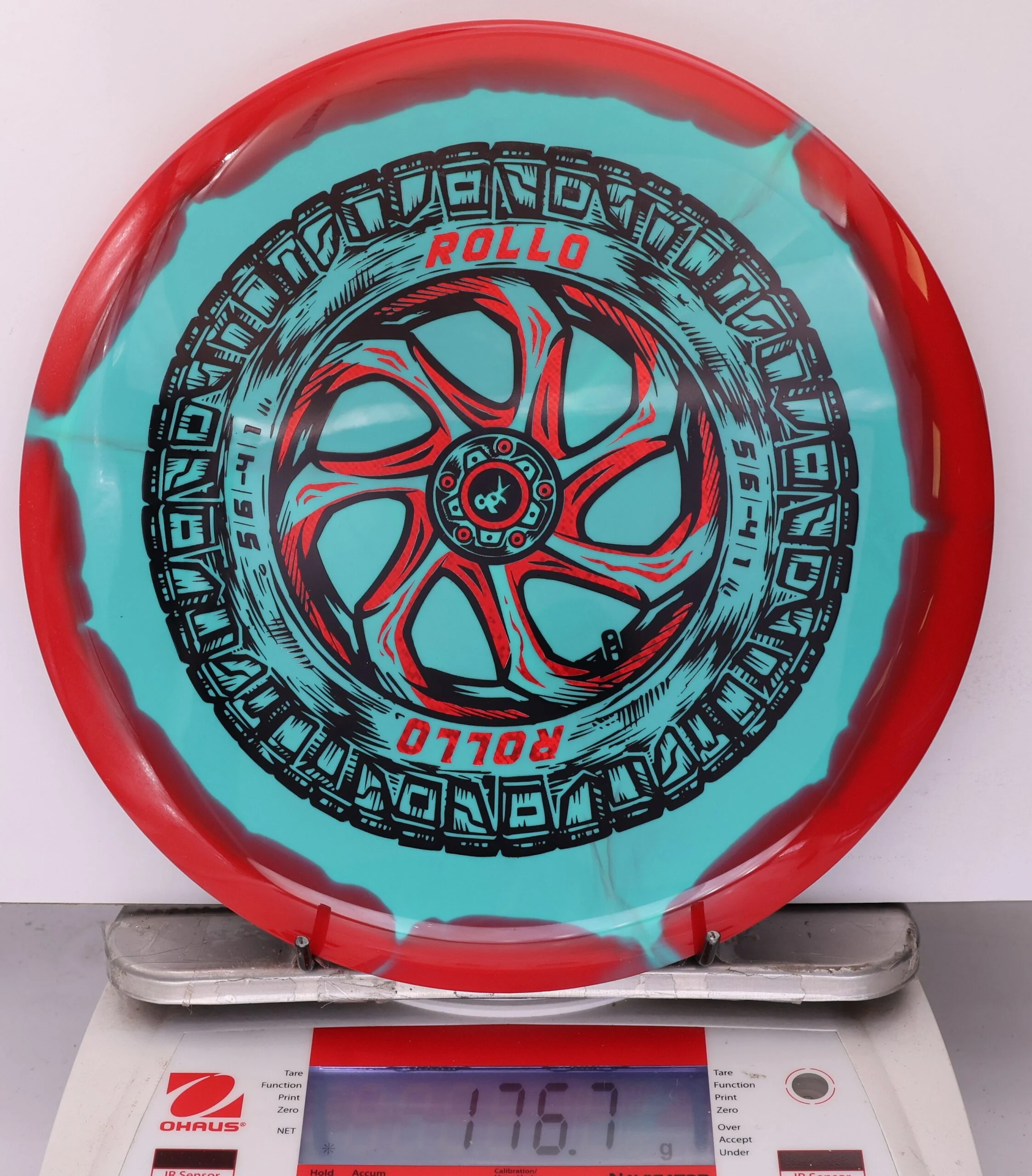 911103 Halo Star Rollo, Spare Tire - #13 Red-Teal, 177