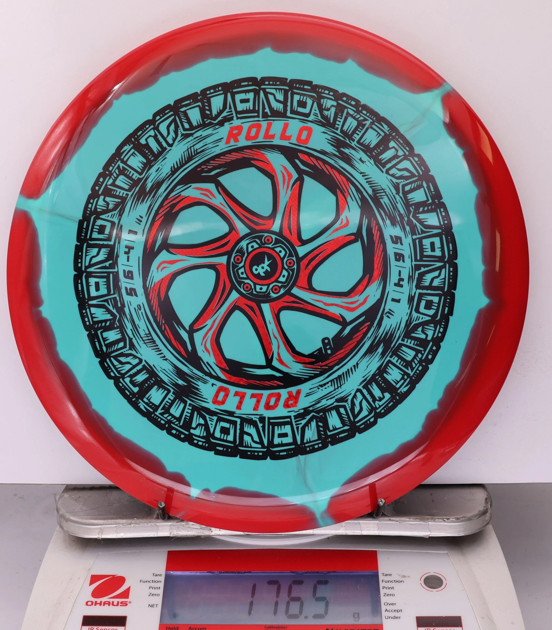 911104 Halo Star Rollo, Spare Tire - #14 Red-Teal, 177