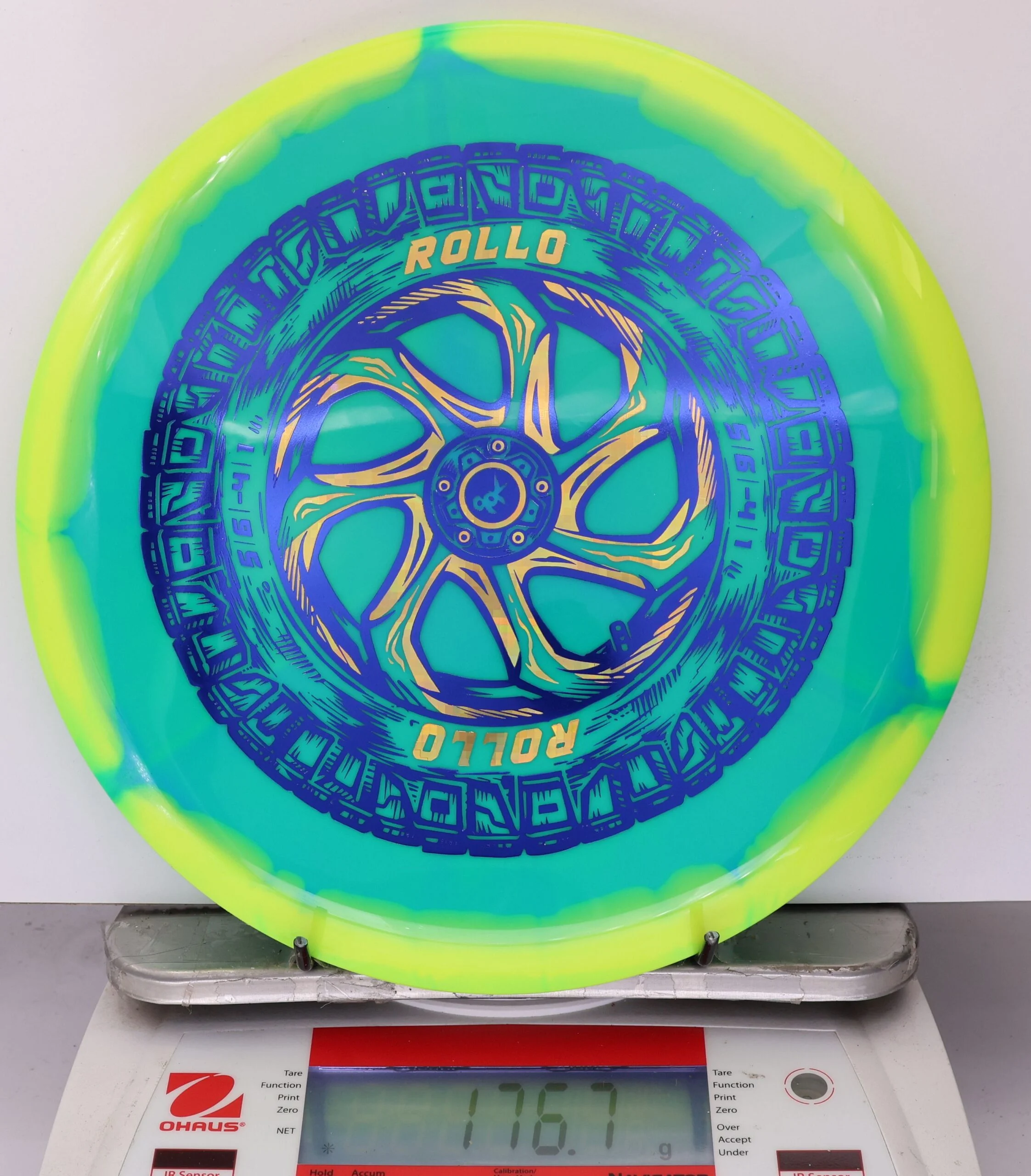 911105 Halo Star Rollo, Spare Tire - #15 NYellow-Teal, 177
