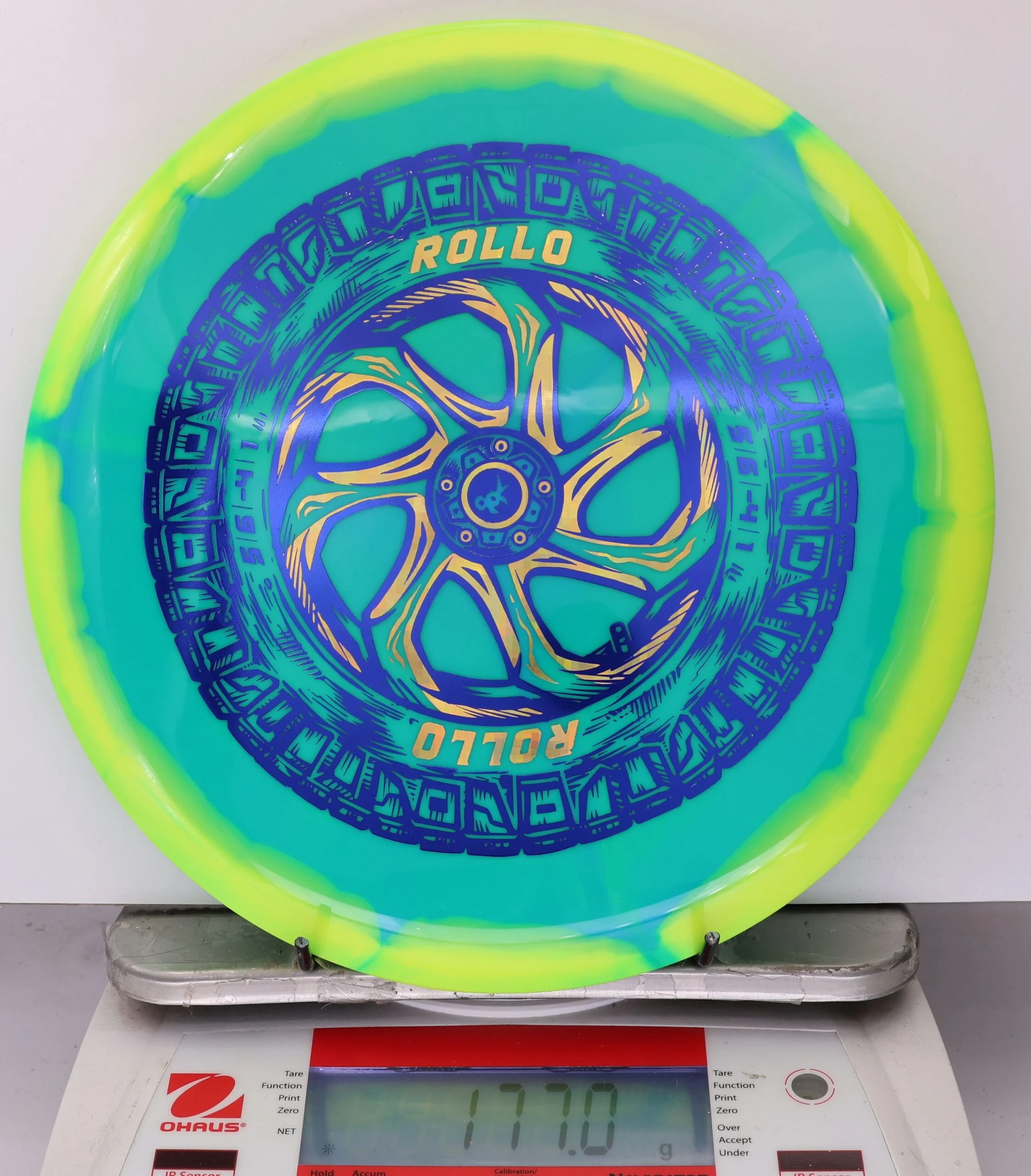 911106 Halo Star Rollo, Spare Tire - #16 NYellow-Teal, 177