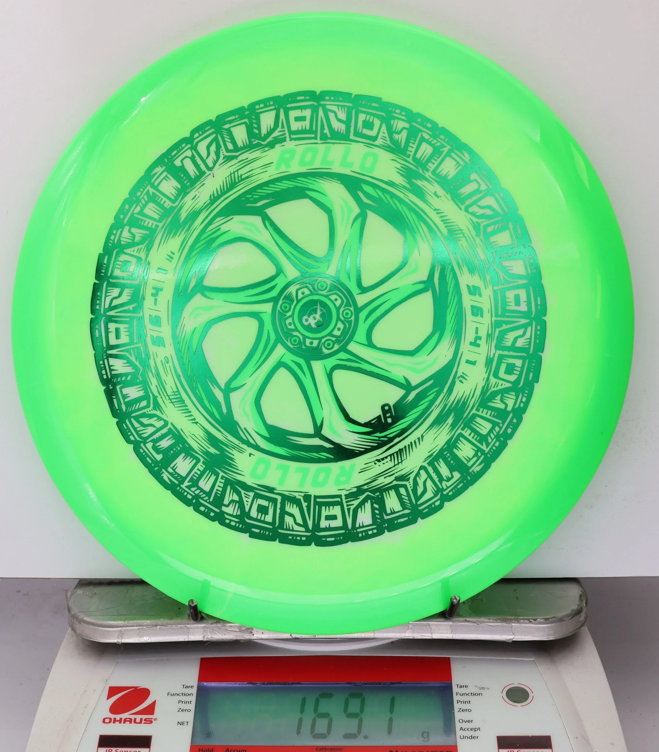 911143 Halo Star Rollo, Spare Tire - #19 Green-White, 169