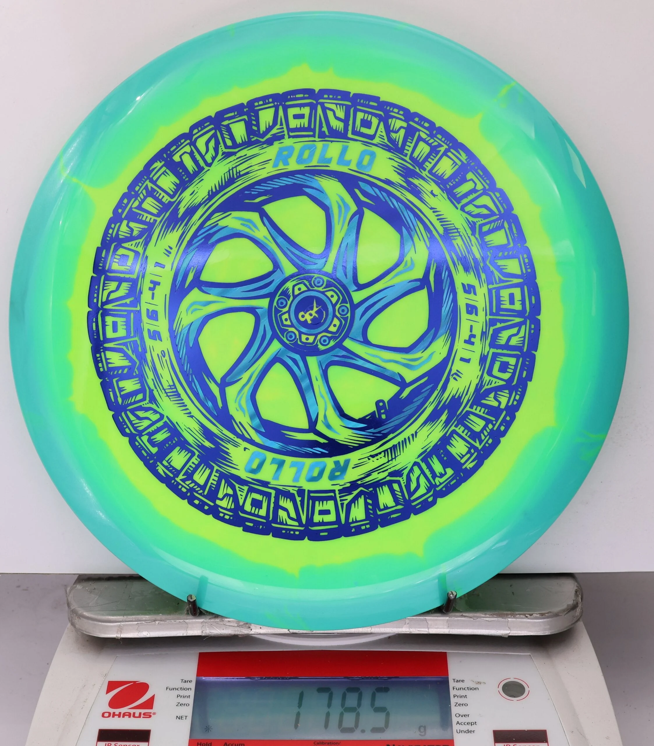 911181 Halo Star Rollo, Spare Tire - #23 Teal-NYellow, 179