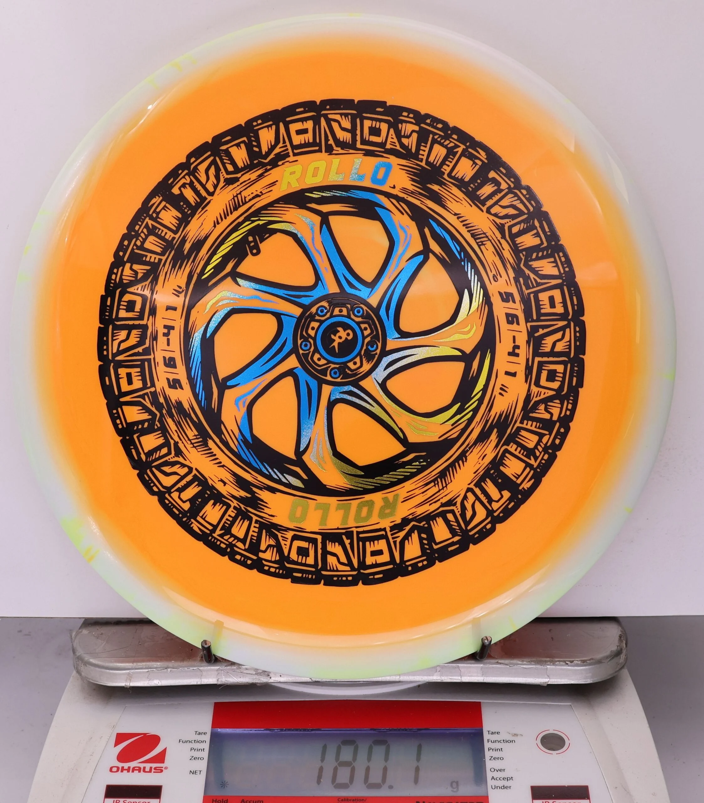911219 Halo Star Rollo, Spare Tire - #27 White-Orange, 180