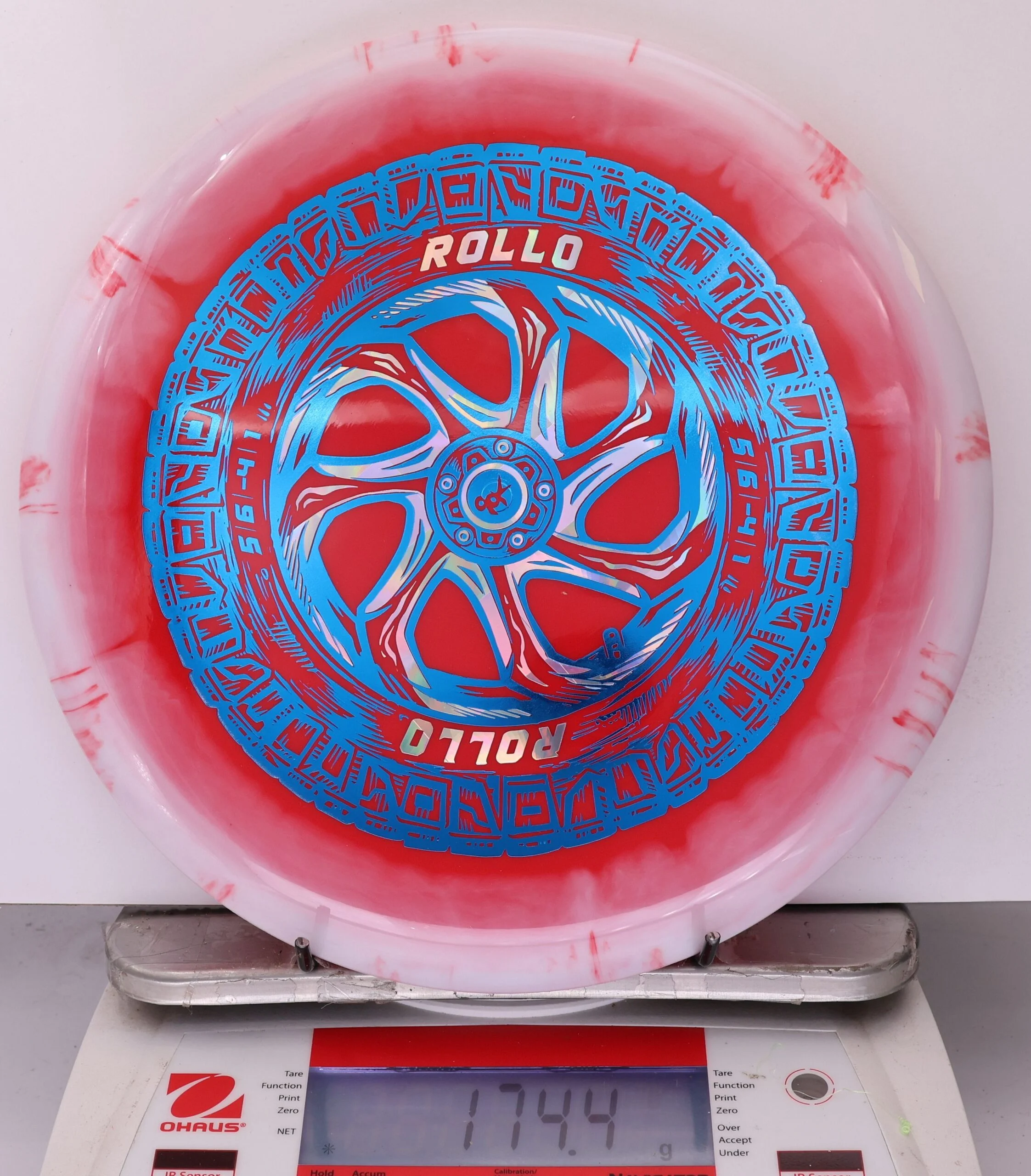 911259 Halo Star Rollo, Spare Tire - #33 White-Red, 174