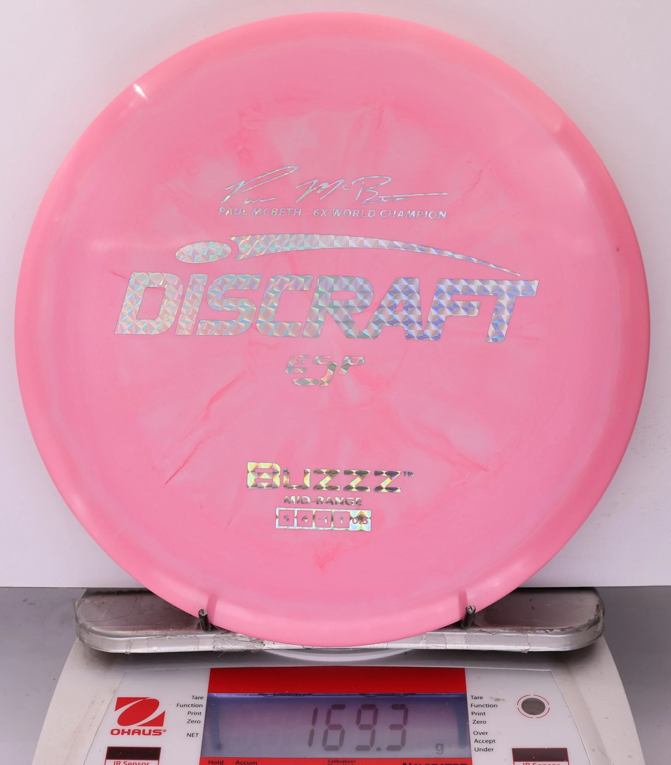 912908 ESP Buzzz, Paul McBeth 6X - #376 Pink, 169
